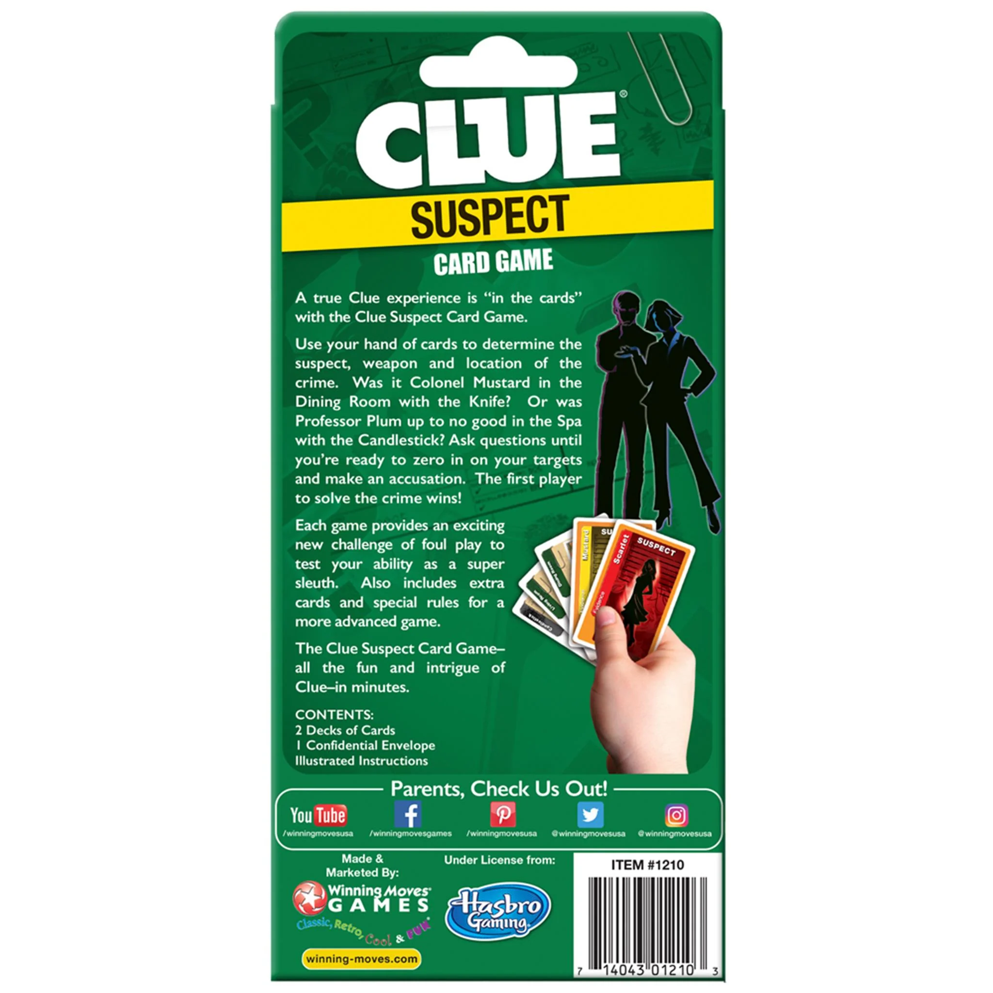 Clue Suspect Family Card Game - Image 2