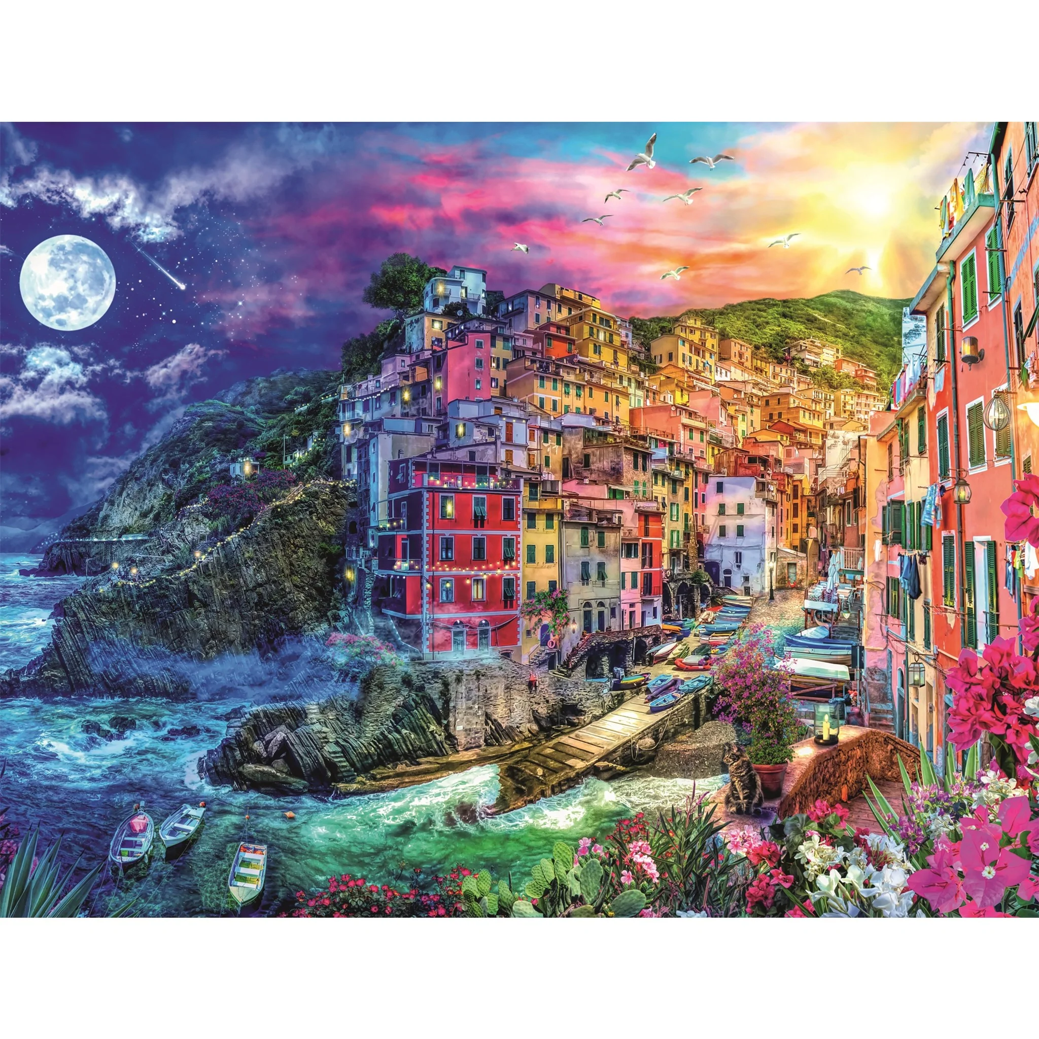 Colorful Cinque Terre 2000 Piece Puzzle - Image 2