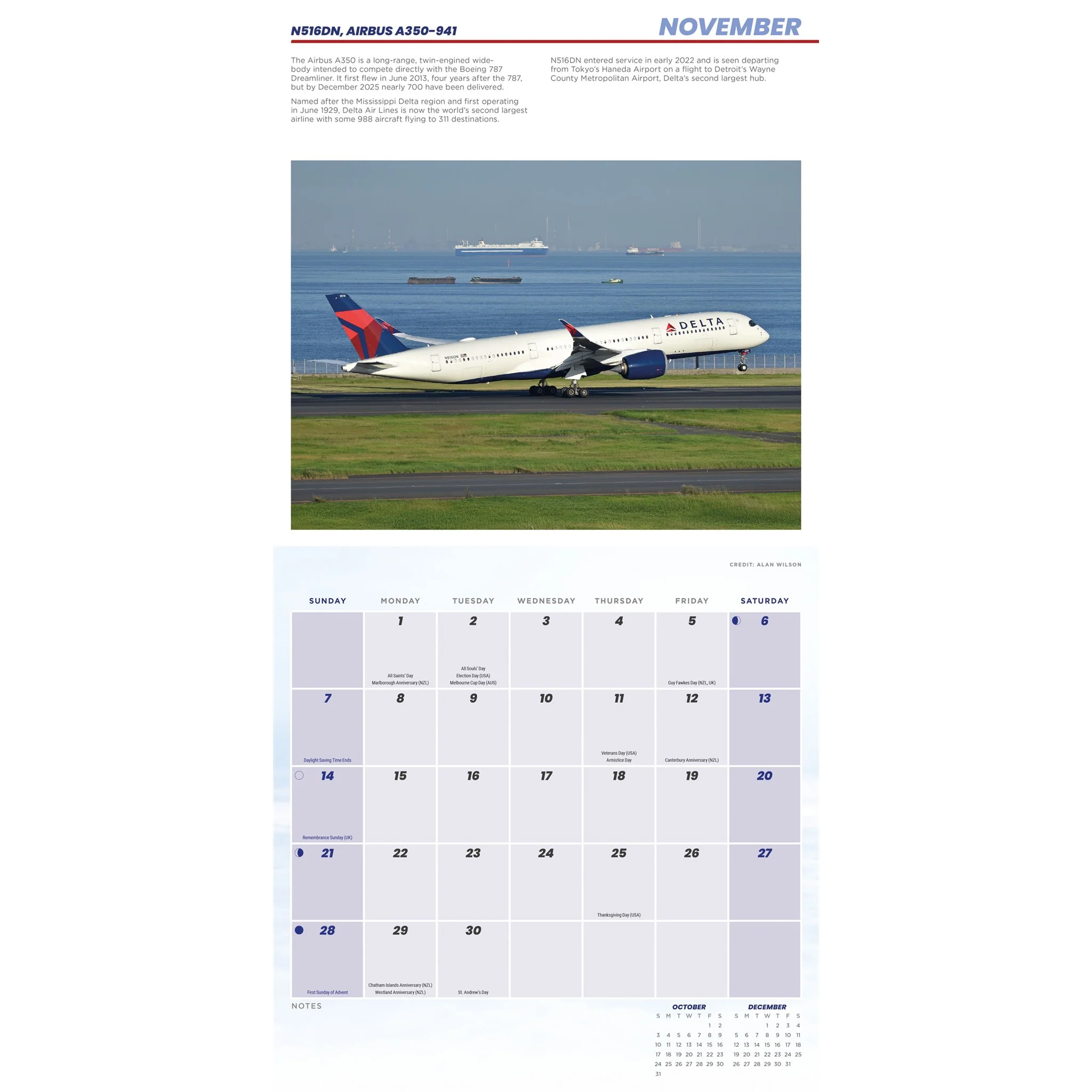 Commercial Aircraft 2027 Wall Calendar - Image 5