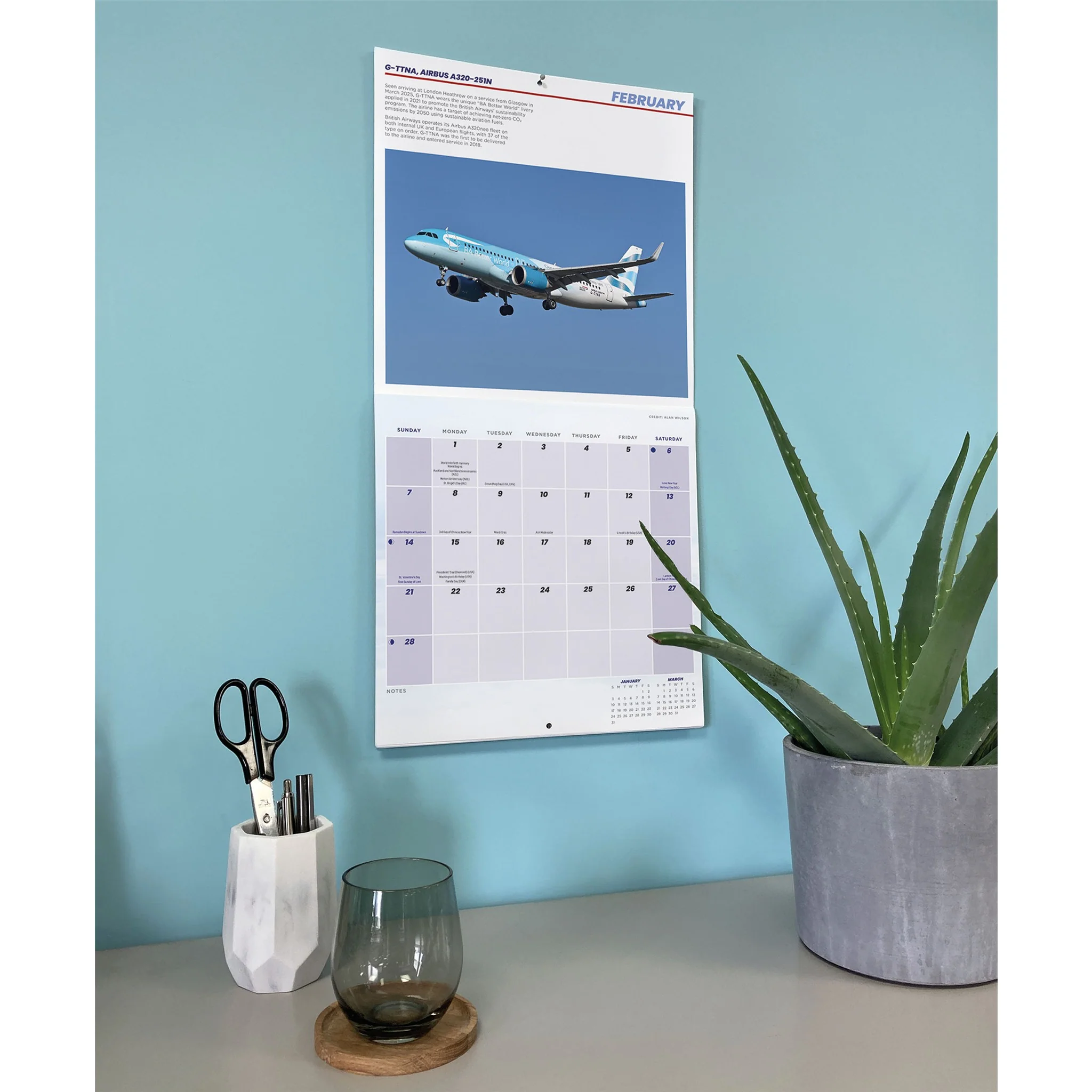 Commercial Aircraft 2027 Wall Calendar - Image 6