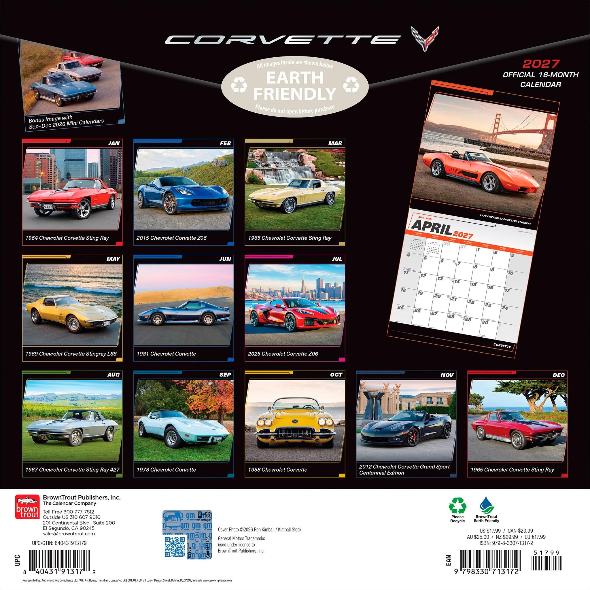 Corvette 2027 Wall Calendar - Image 2