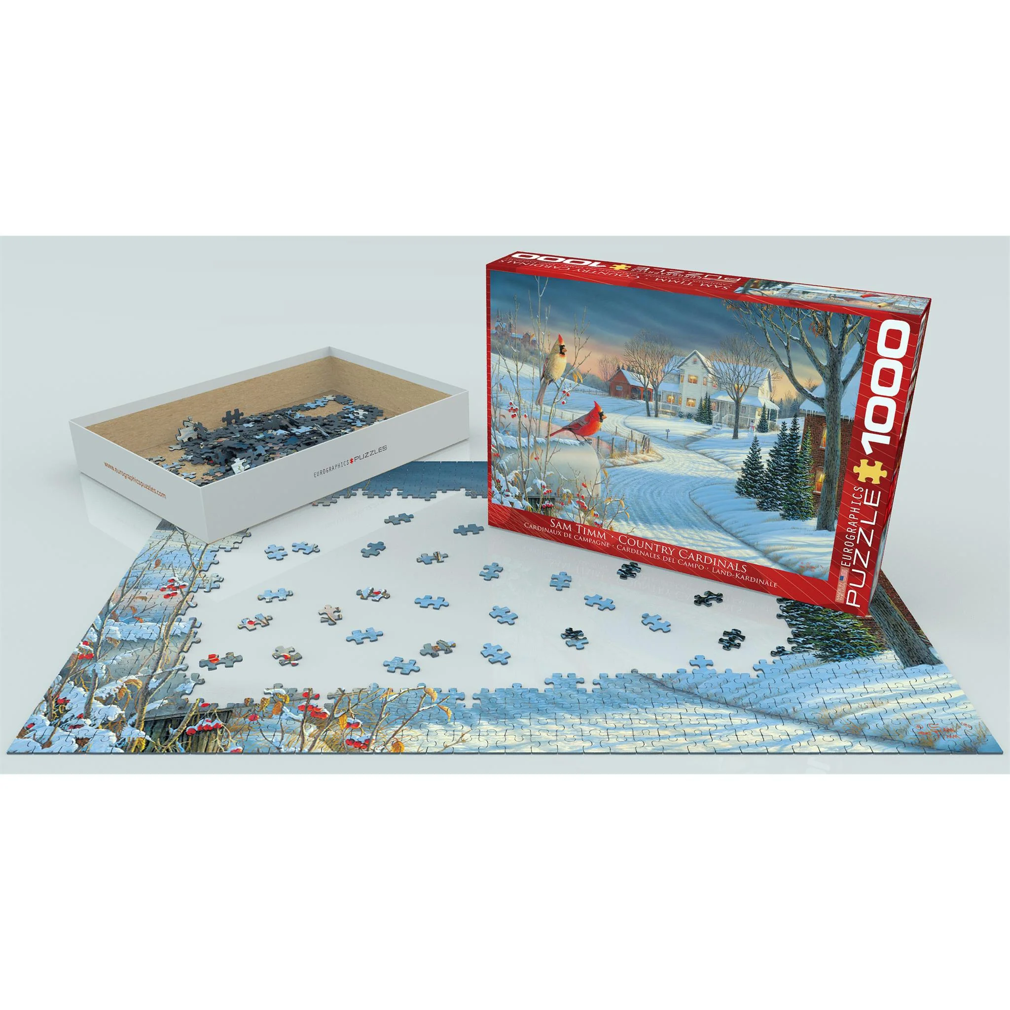 Country Cardinals Exclusive 1000 Piece Puzzle - Image 2