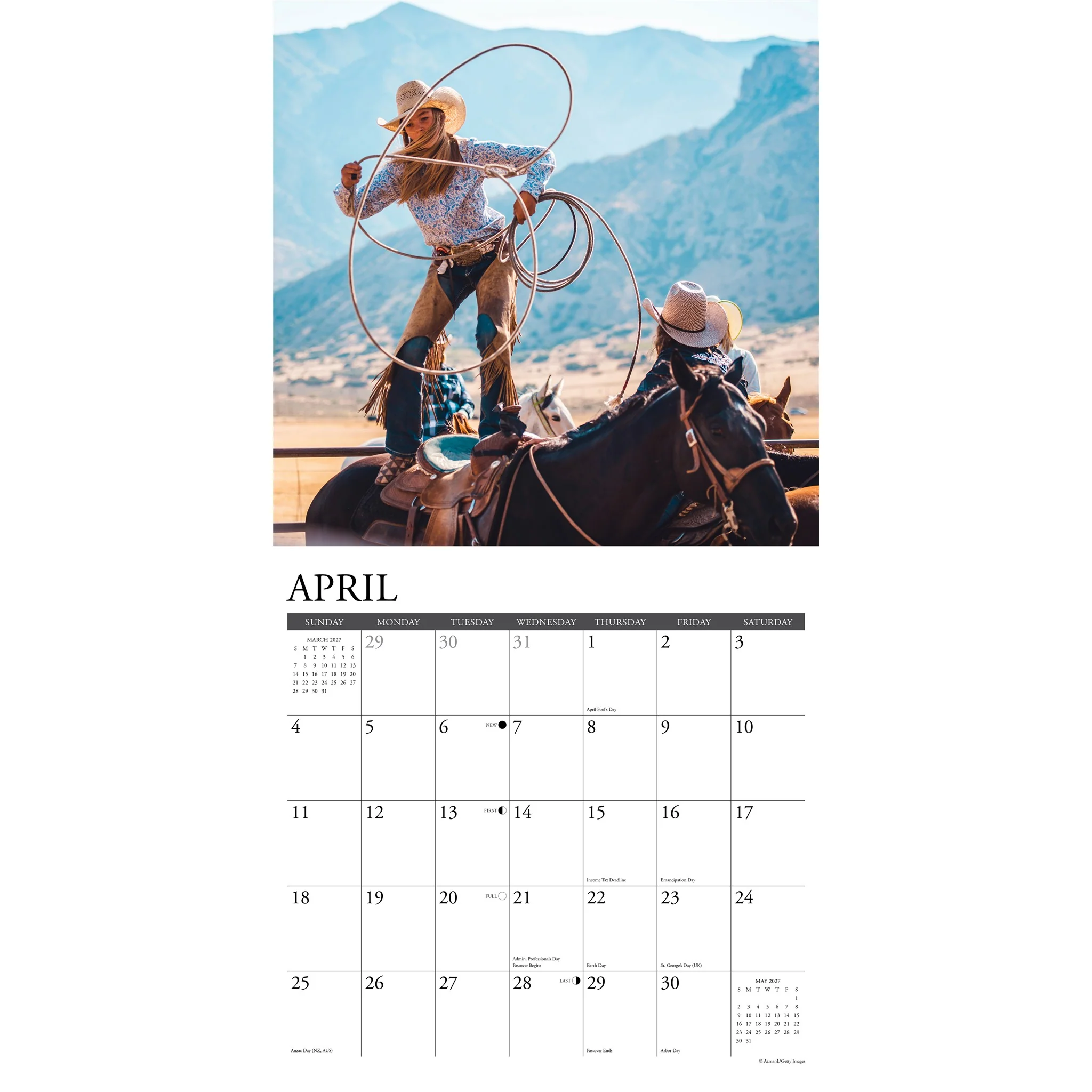 Cowgirls 2027 Wall Calendar - Online Only - Image 3