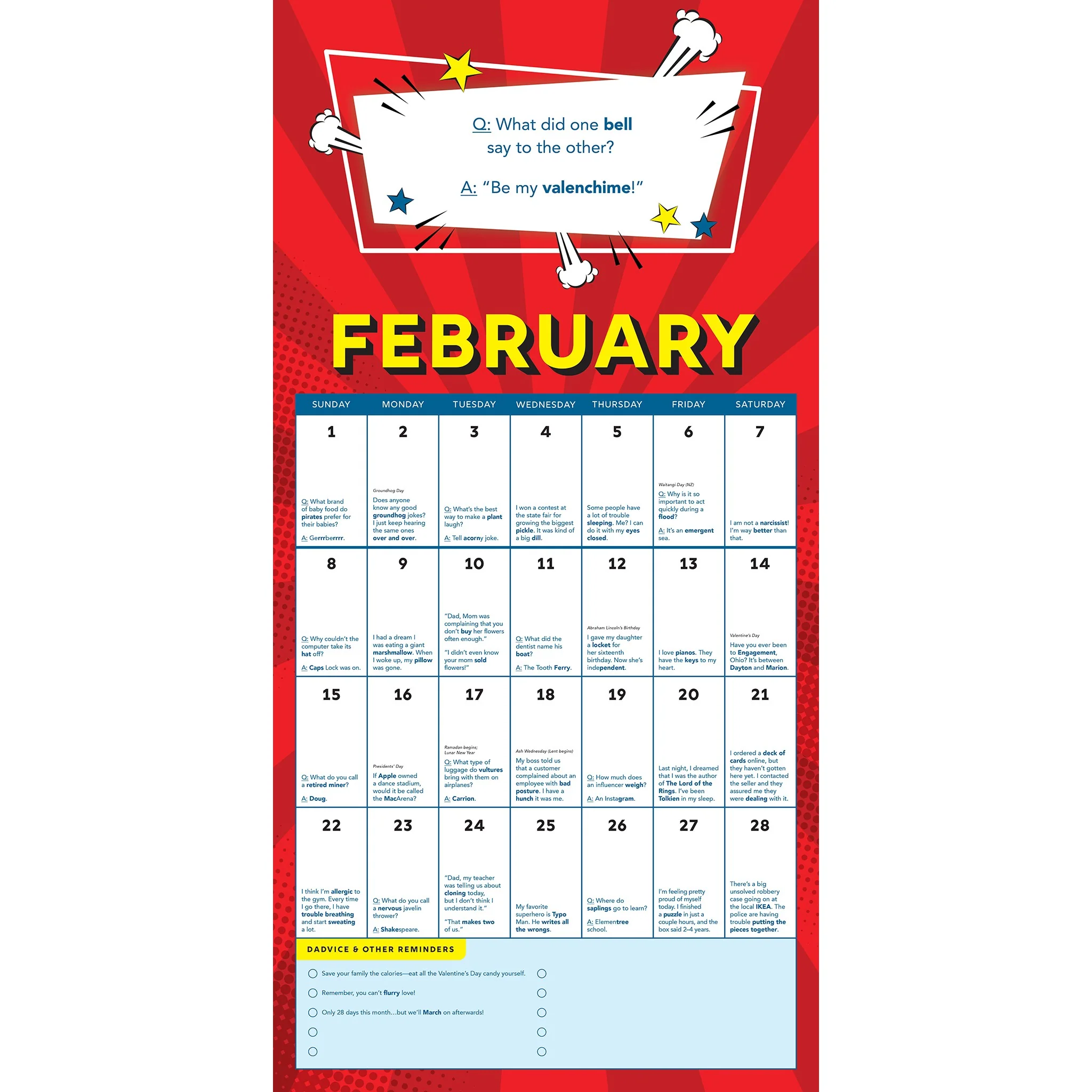 Dad Jokes 2027 Wall Calendar - Online Only - Image 4