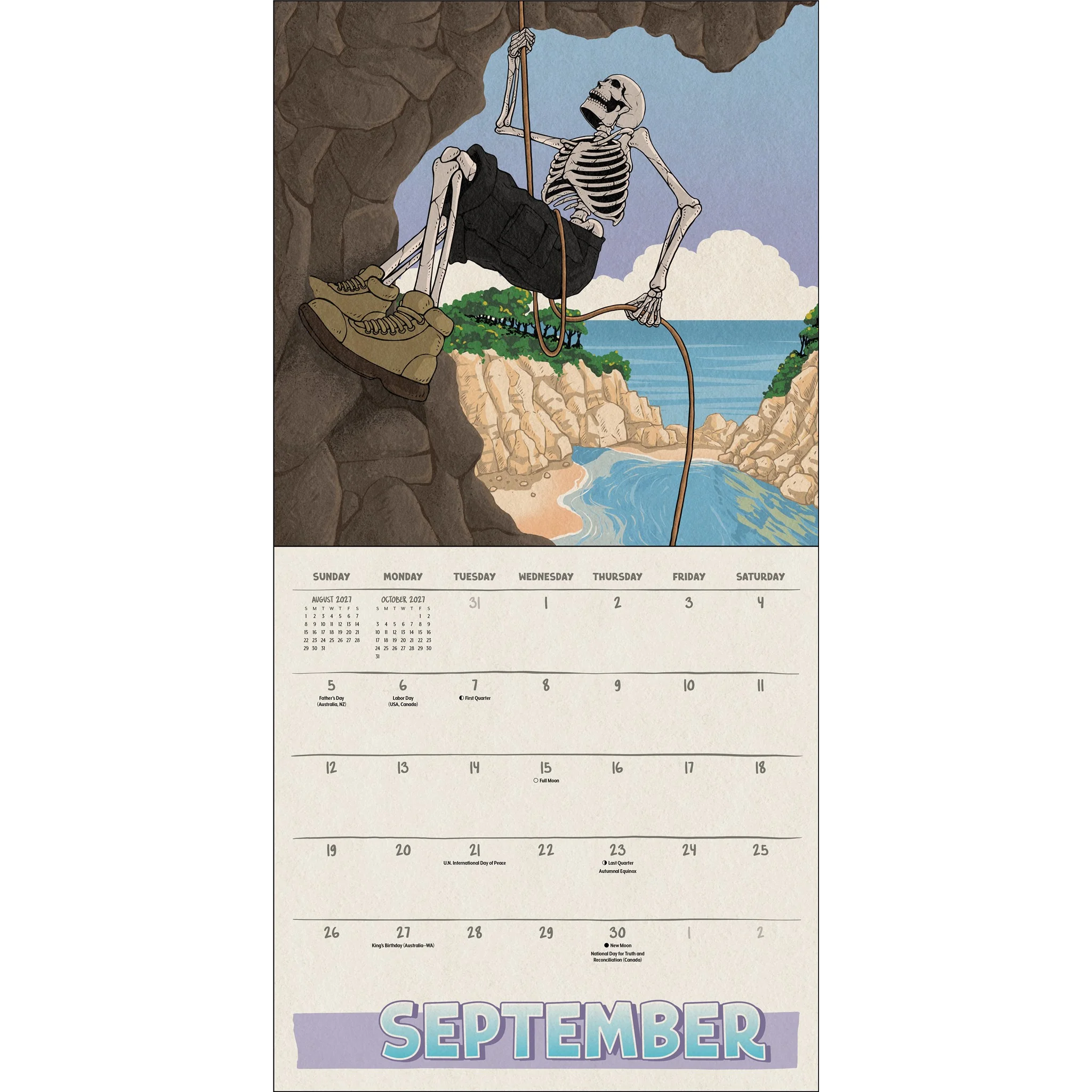 Death Takes a Holiday 2027 Wall Calendar - Image 5