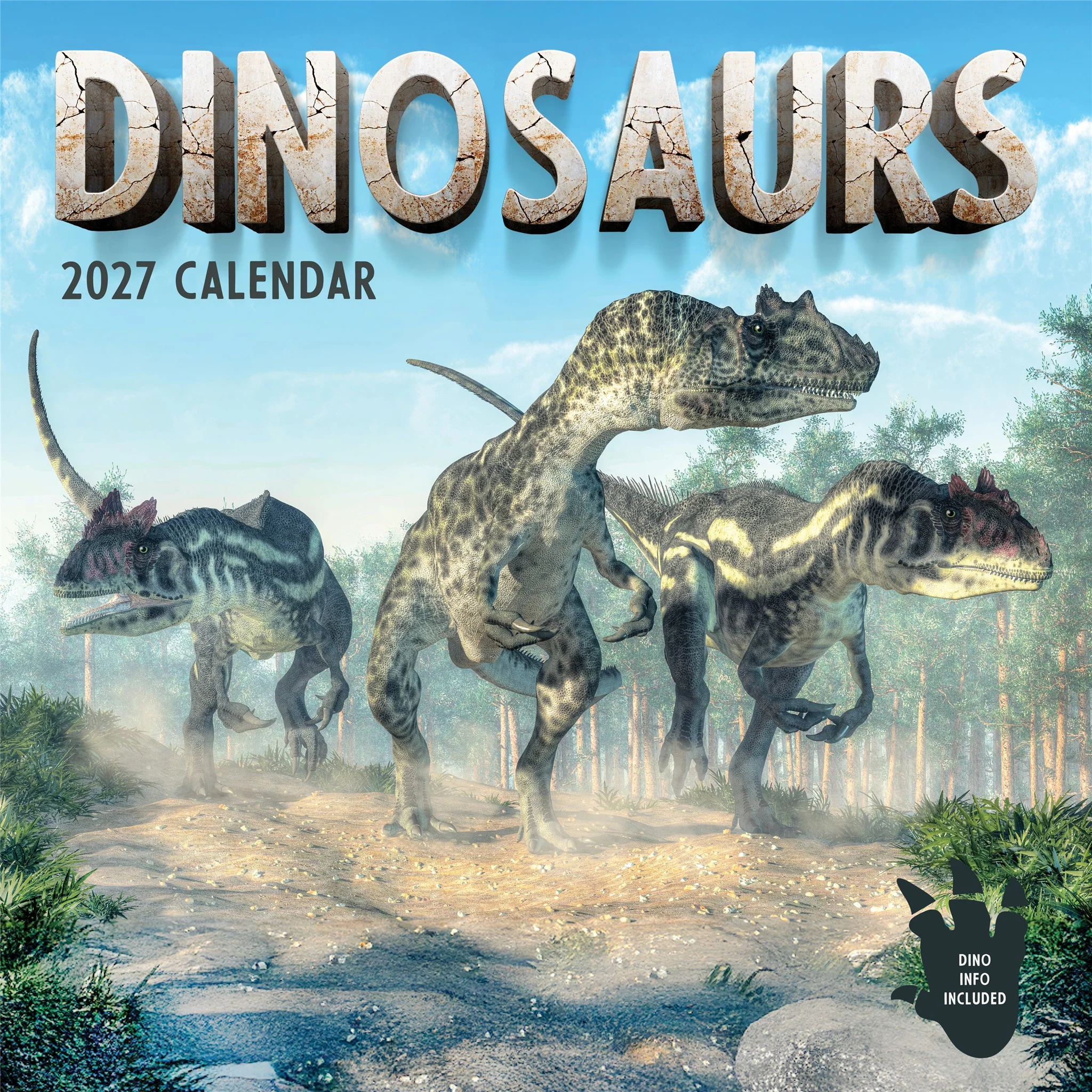 Dinosaurs 2027 Wall Calendar