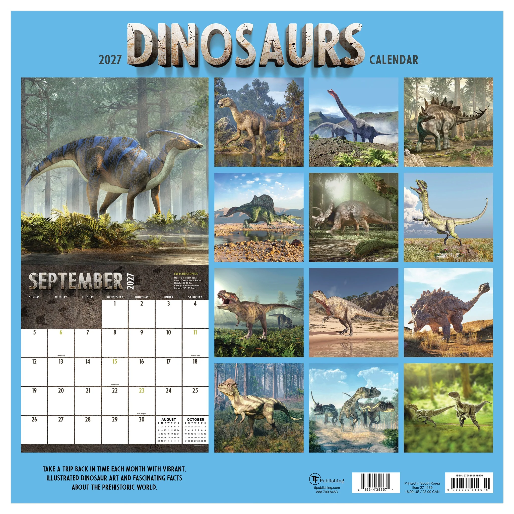 Dinosaurs 2027 Wall Calendar - Image 2