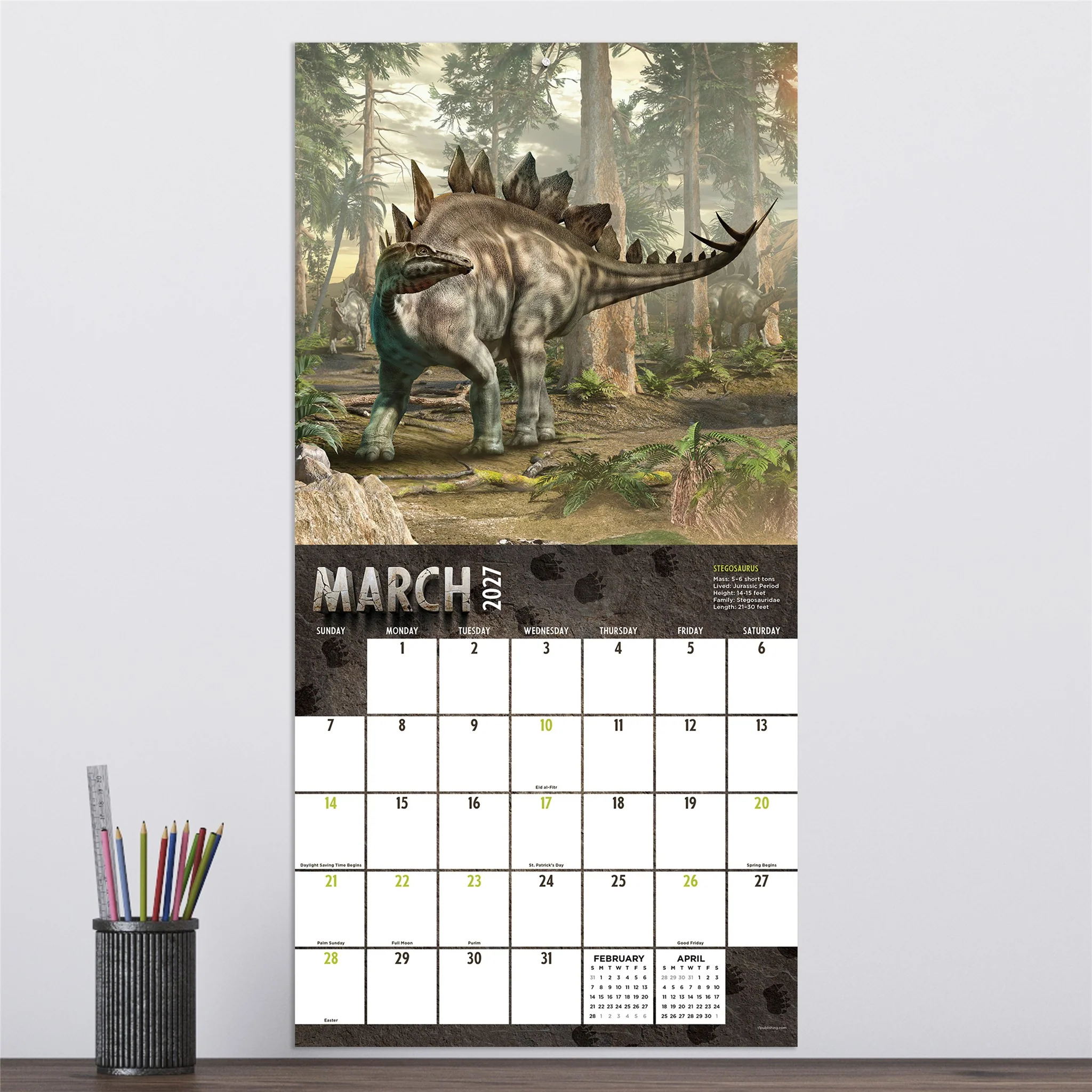Dinosaurs 2027 Wall Calendar - Image 5