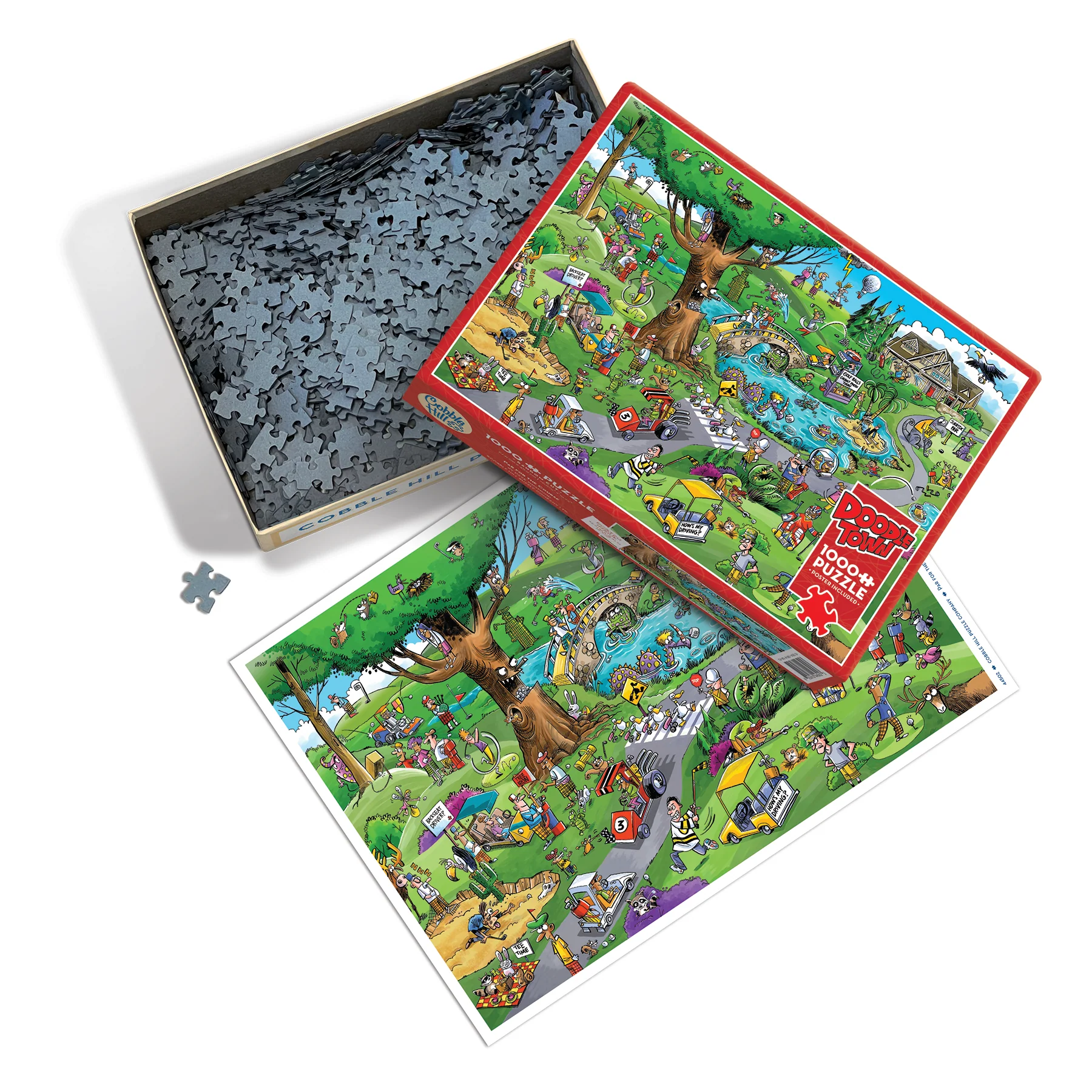 DoodleTown Par for the Course 1000 Piece Puzzle - Online Only - Image 5