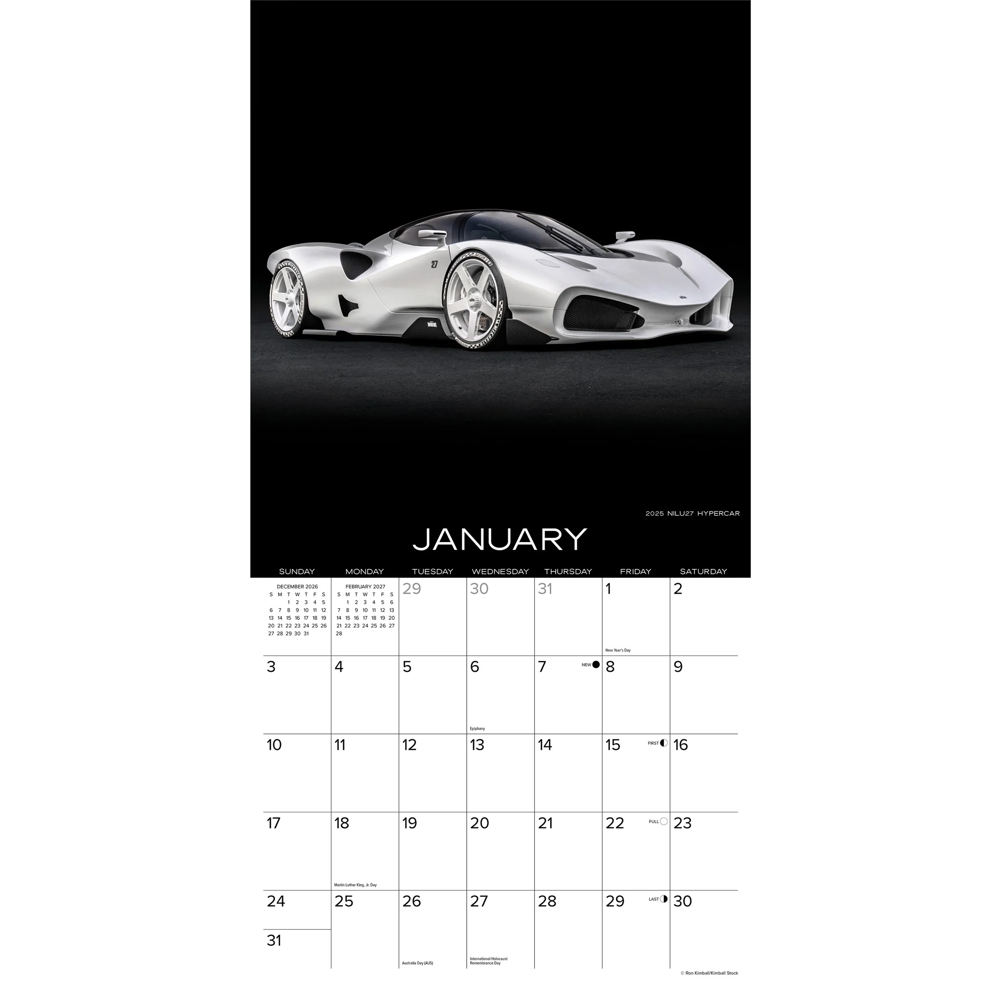 Dream Cars 2027 Wall Calendar - Image 3