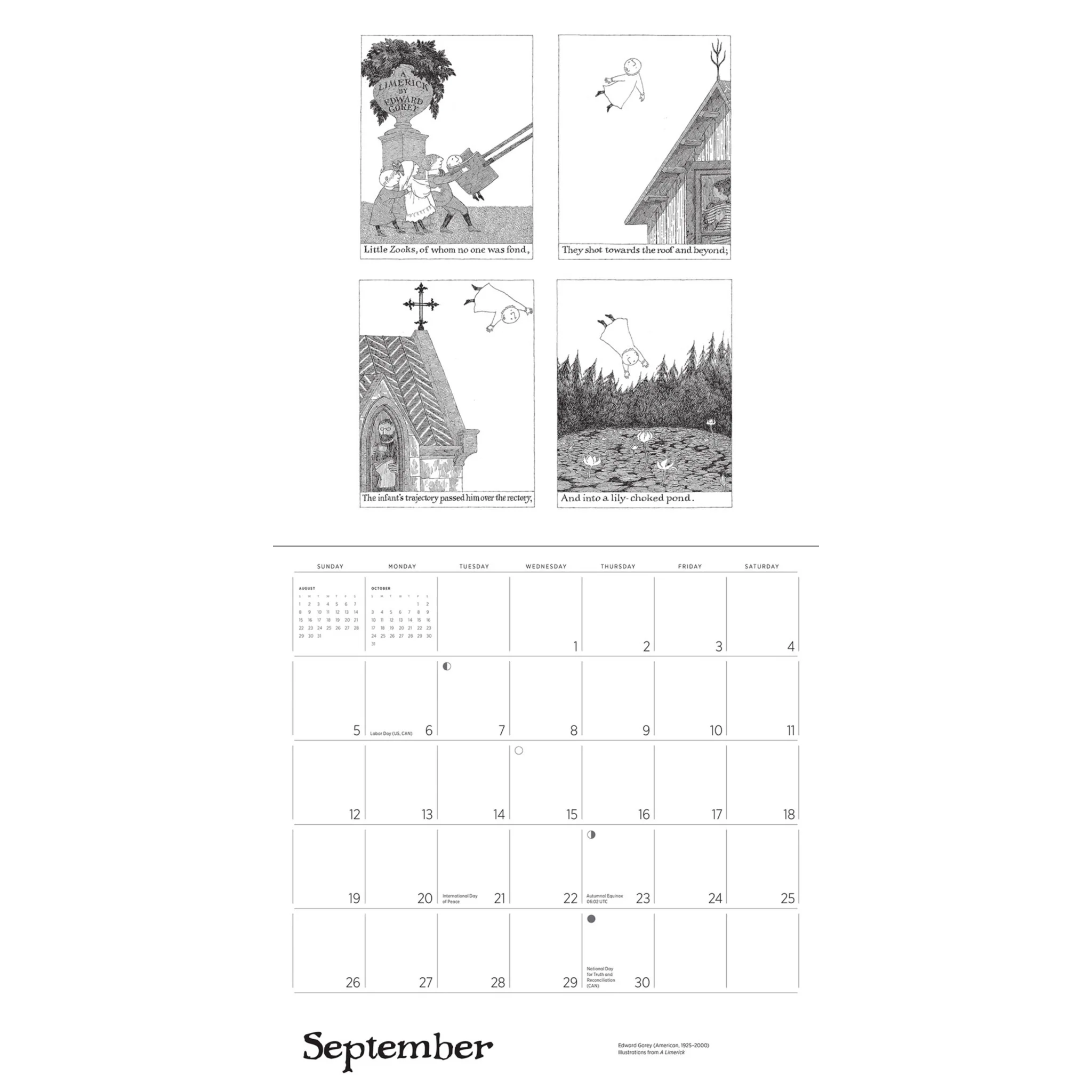 Edward Gorey 2027 Wall Calendar - Online Only - Image 5