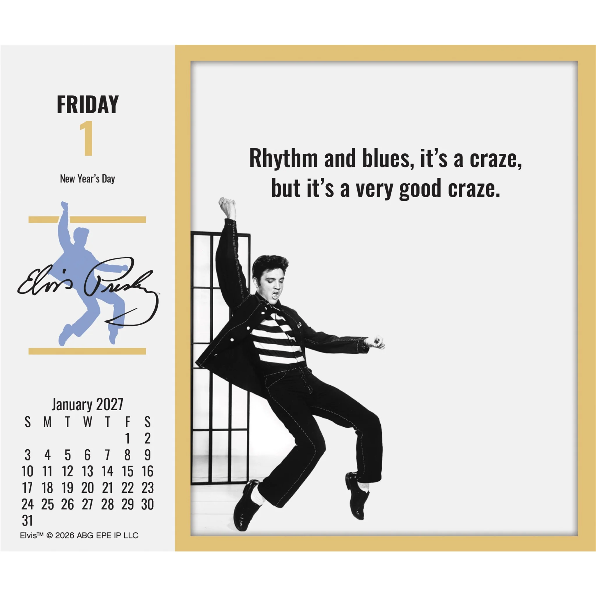 Elvis Presley 2027 Box Calendar - Image 3