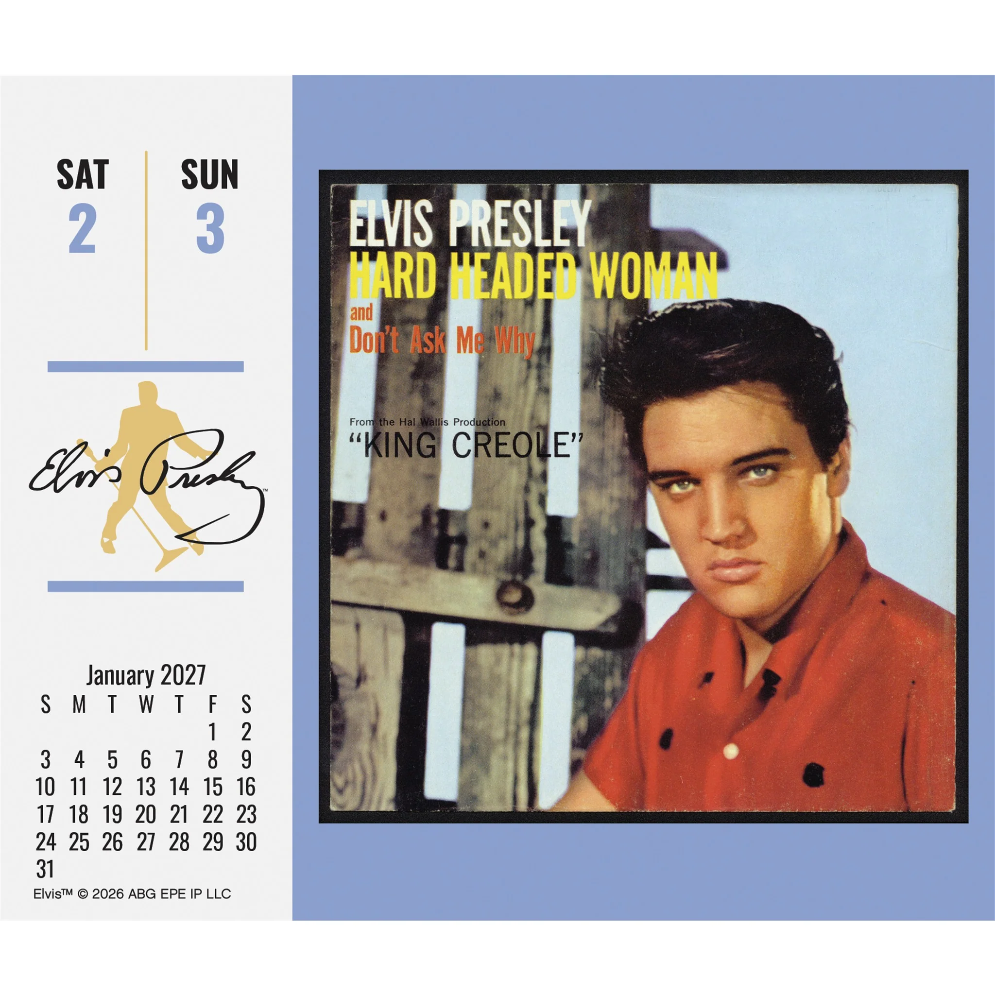Elvis Presley 2027 Box Calendar - Image 4