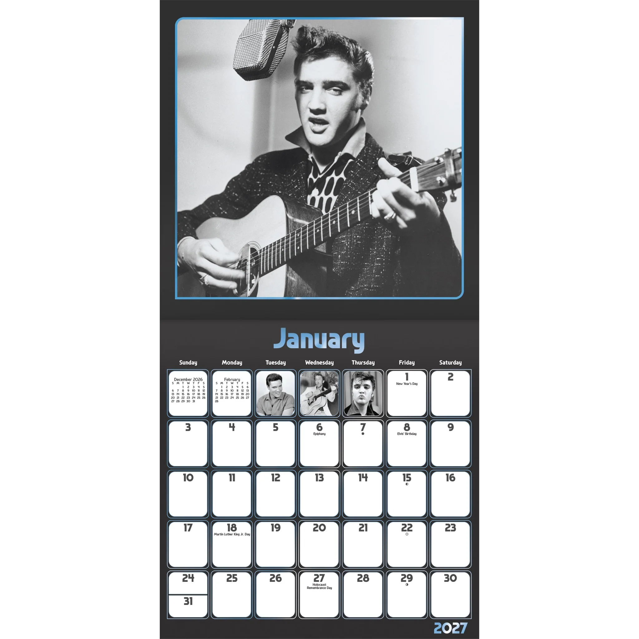 Elvis Presley Collector's 2027 Wall Calendar - Online Only - Image 3