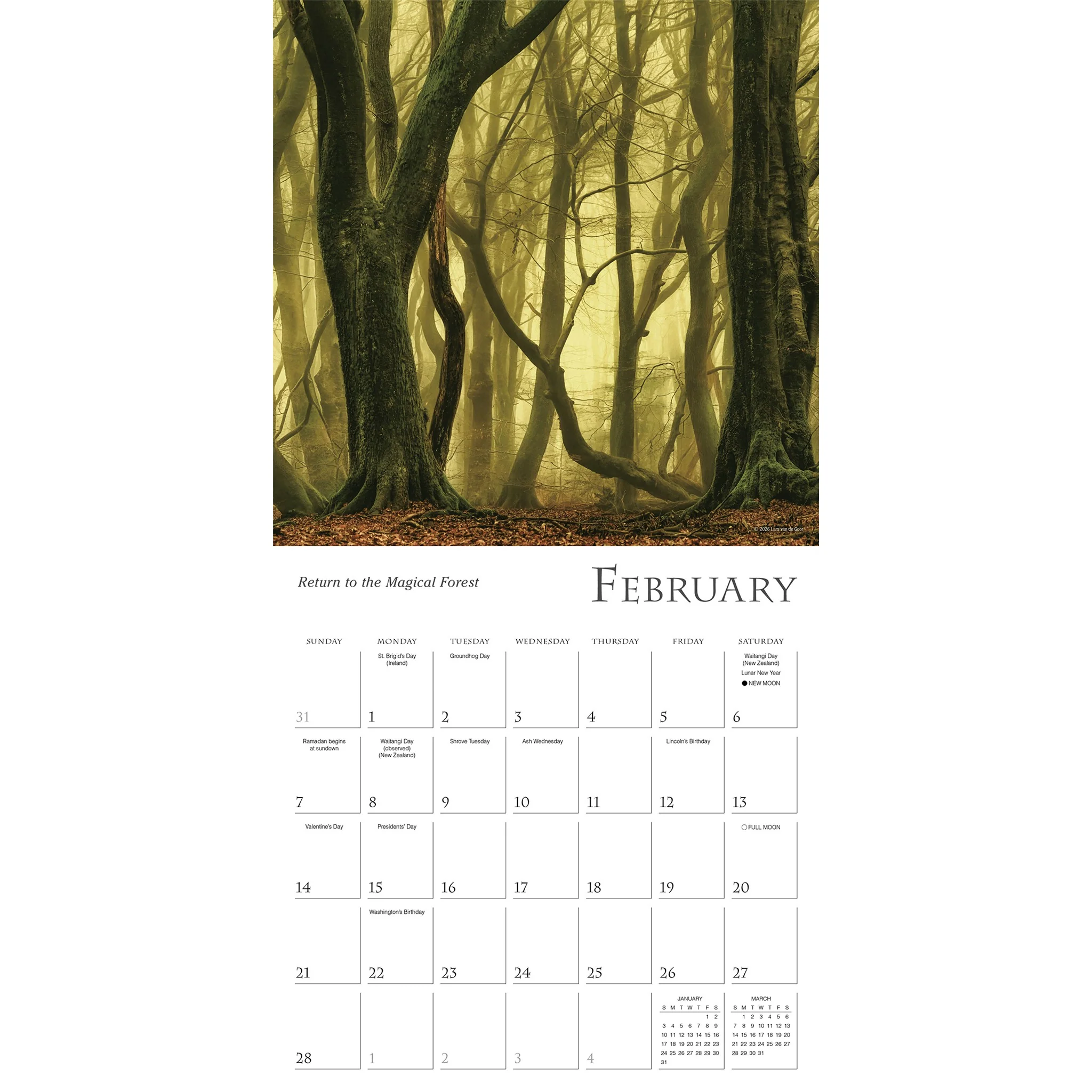 Enchanted Pathways 2027 Wall Calendar - Image 3