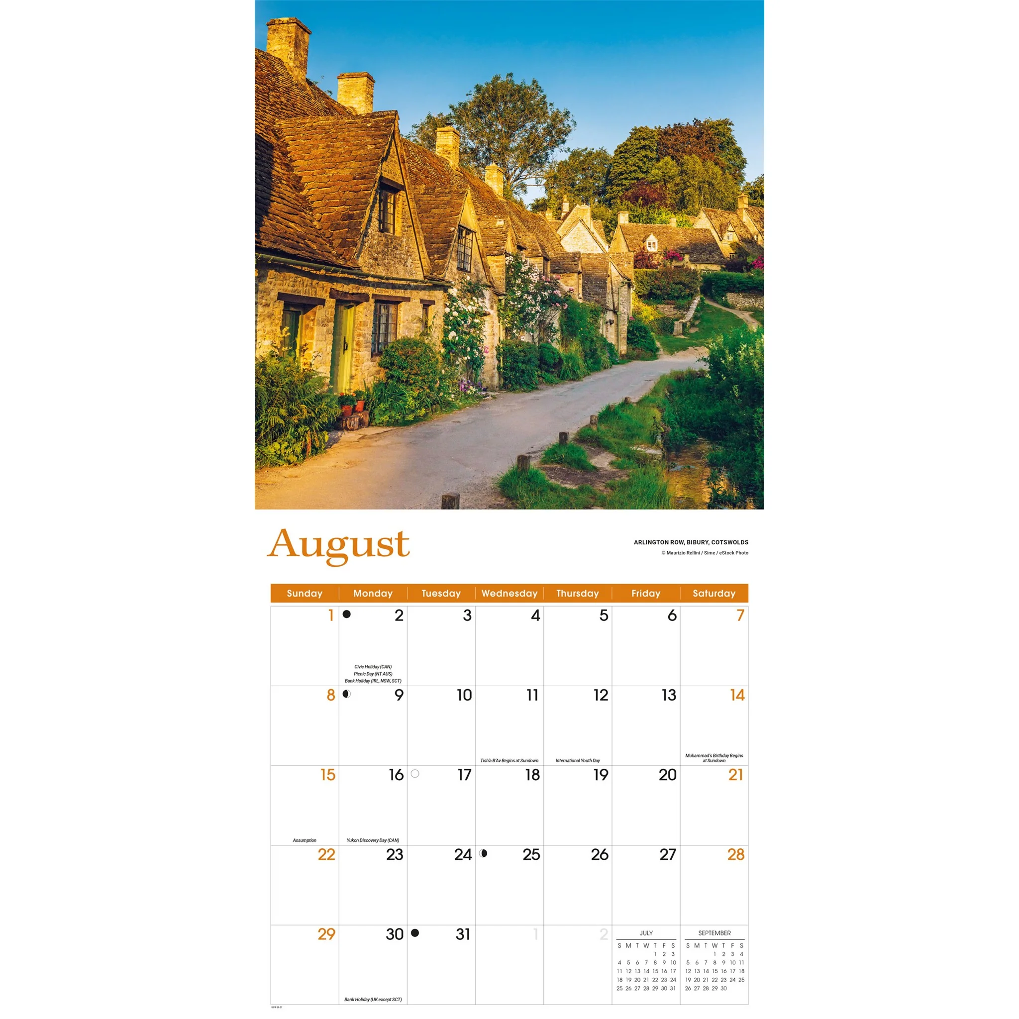 England 2027 Wall Calendar - Image 4