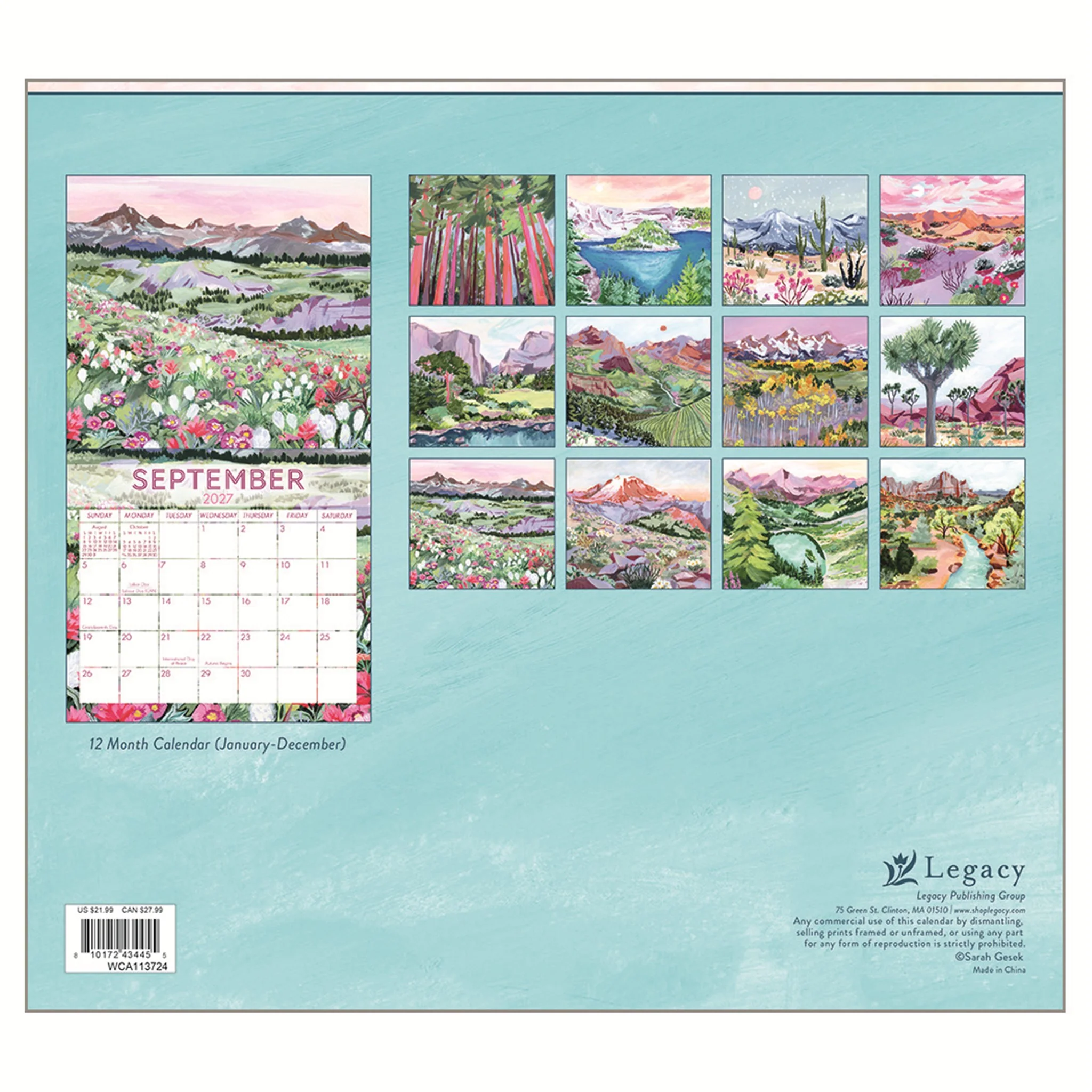 Explore 2027 Wall Calendar - Image 2