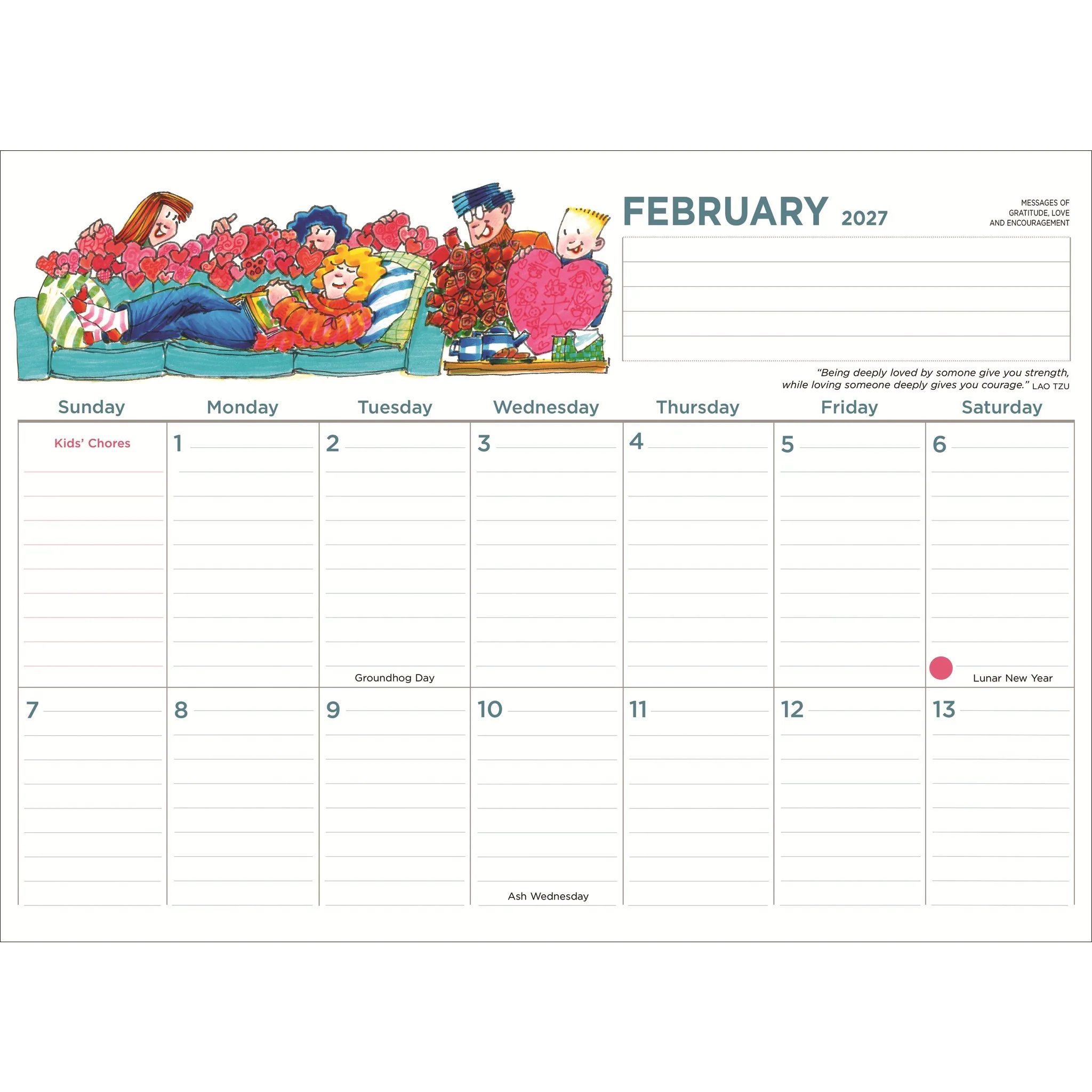 Family Organizer 2026-2027 Wall Calendar - Image 5