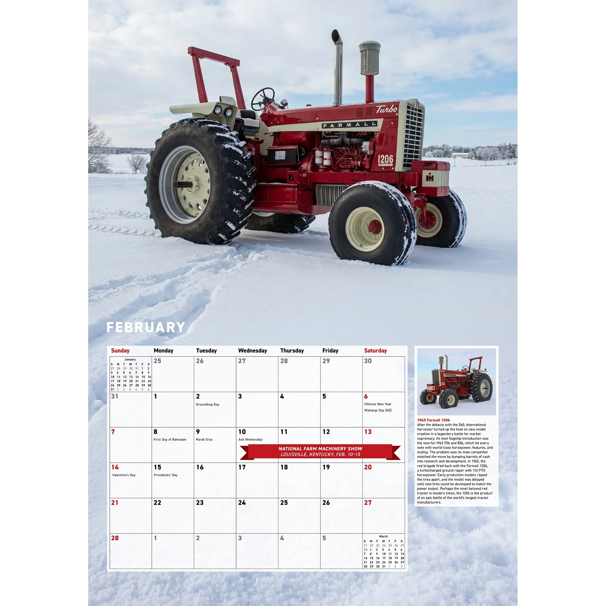 Farmall Tractors 2027 Wall Calendar - Image 3