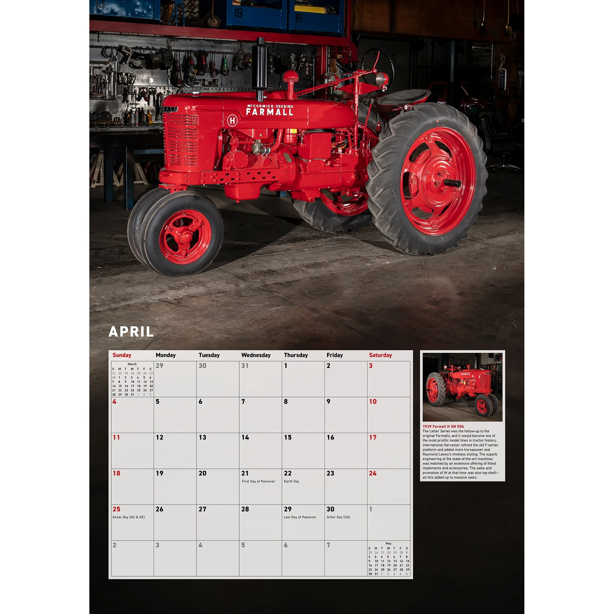 Farmall Tractors 2027 Wall Calendar - Image 4