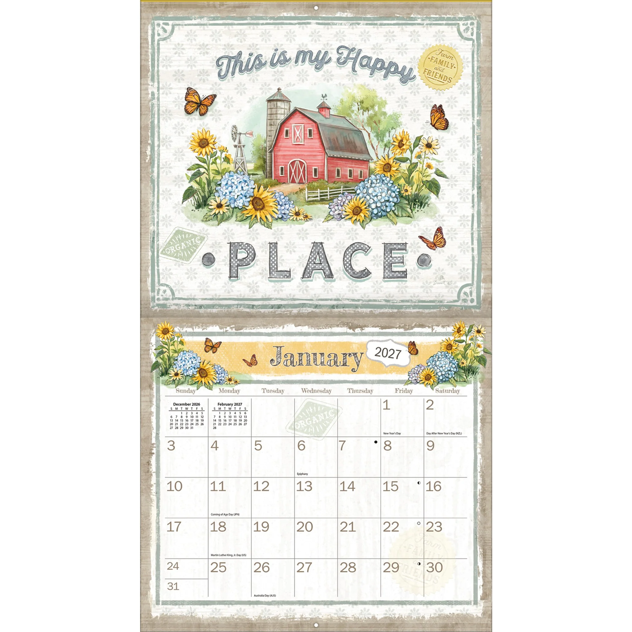Farmhouse 2027 Wall Calendar - Online Only - Image 3