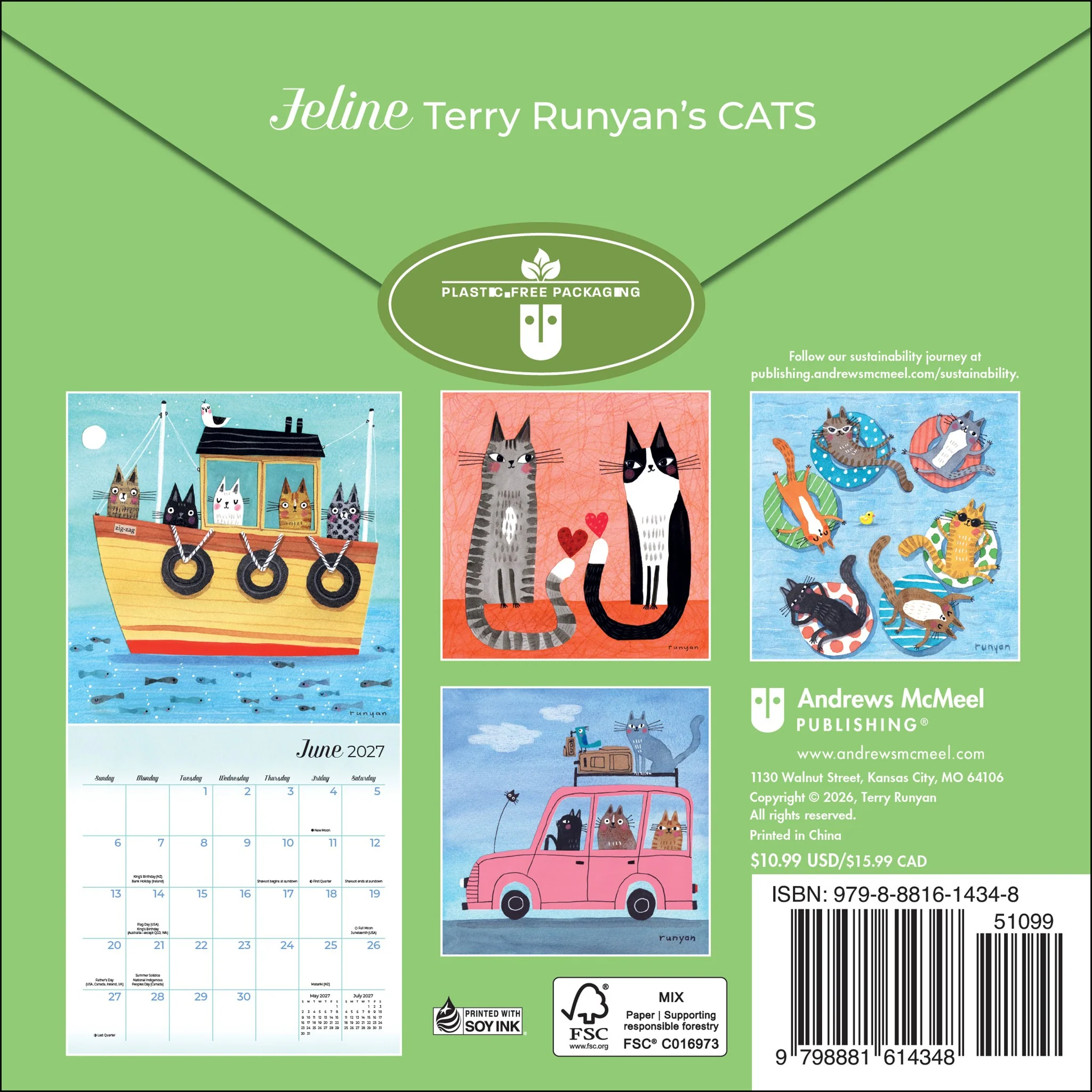 Feline 2027 Mini Calendar - Image 2