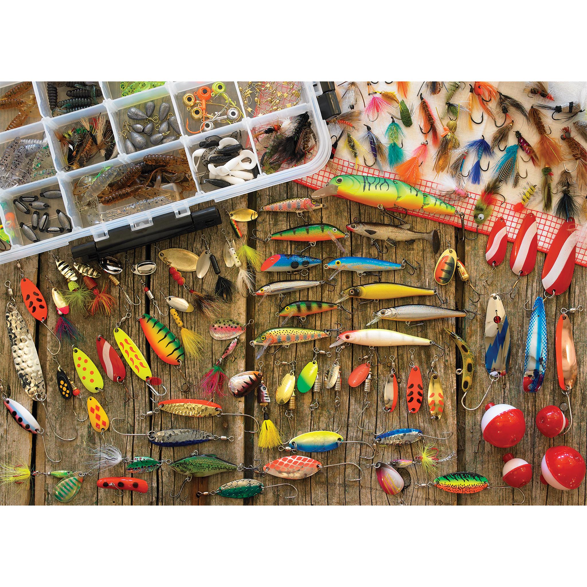 Fishing Lures 1000 Piece Puzzle Cobble Hill - Image 3