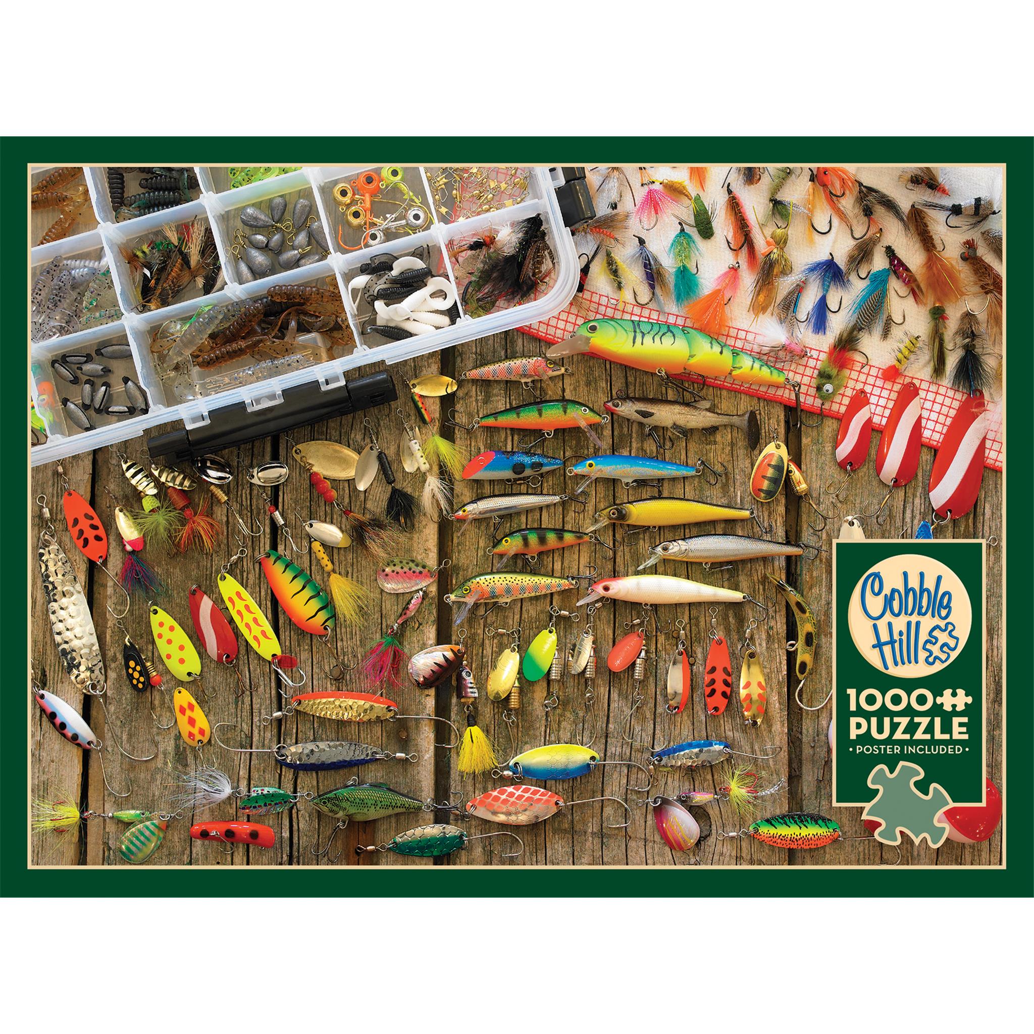 Fishing Lures 1000 Piece Puzzle Cobble Hill - Image 4