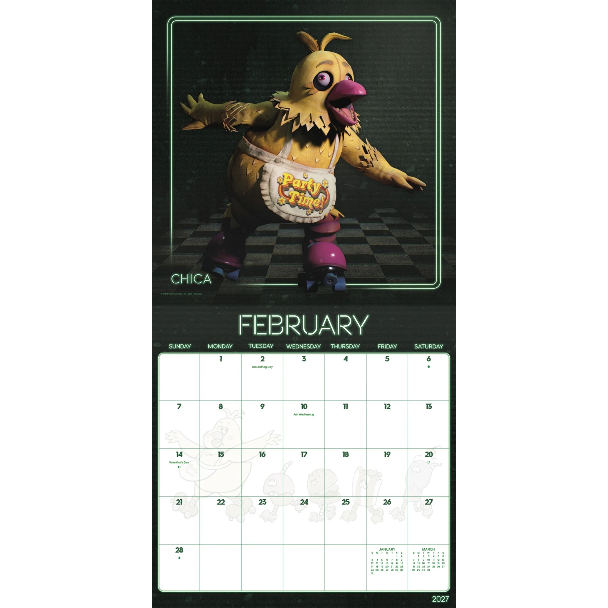 Five Nights at Freddy's Secret of the Mimic 2027 Wall Calendar - Image 4