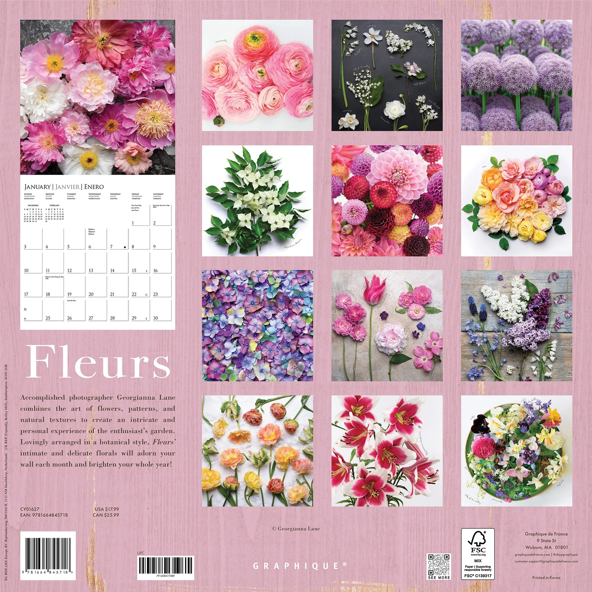 Fleurs 2027 Wall Calendar - Image 2