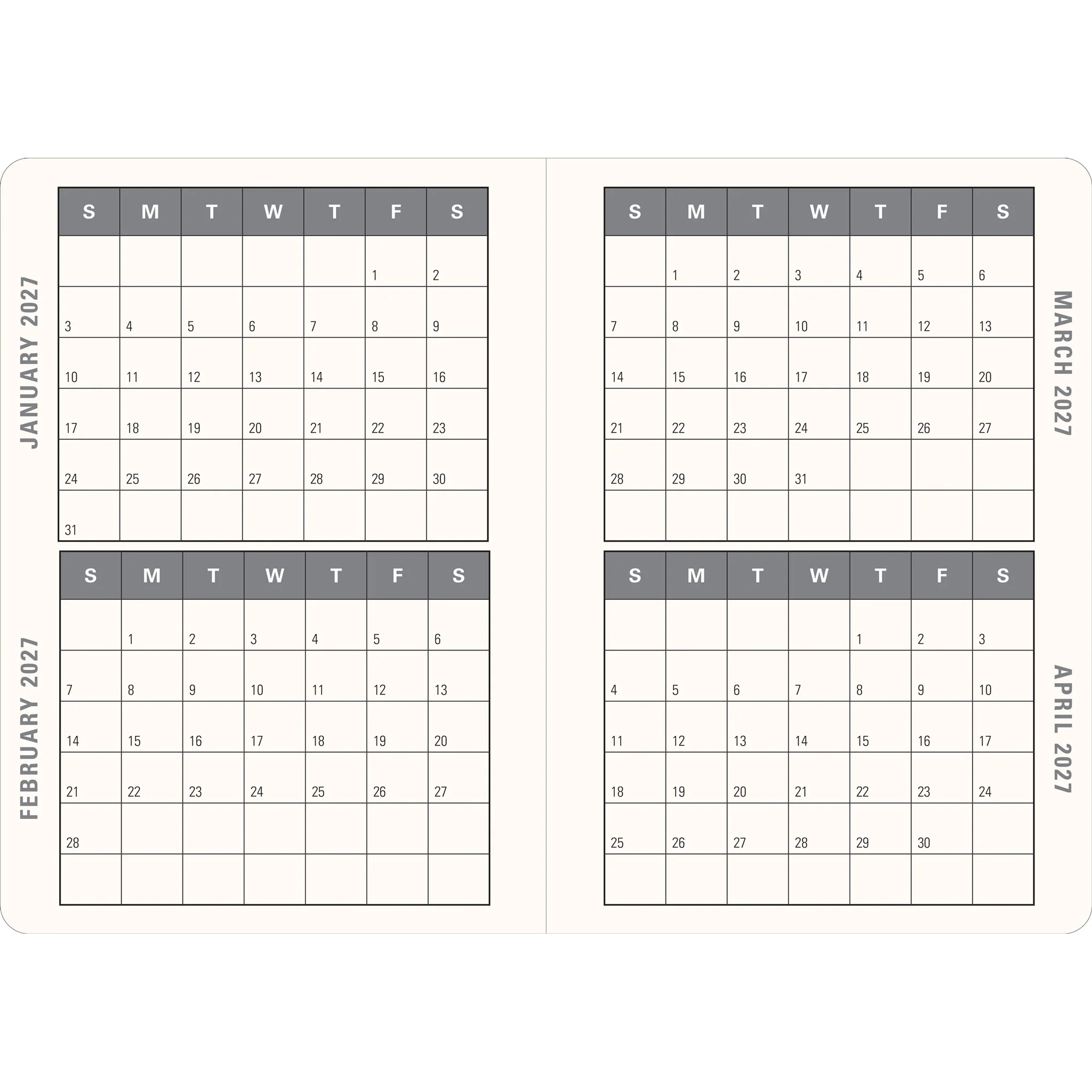 Floral Watercolor 2026-2027 Engagement Calendar - Online Only - Image 2
