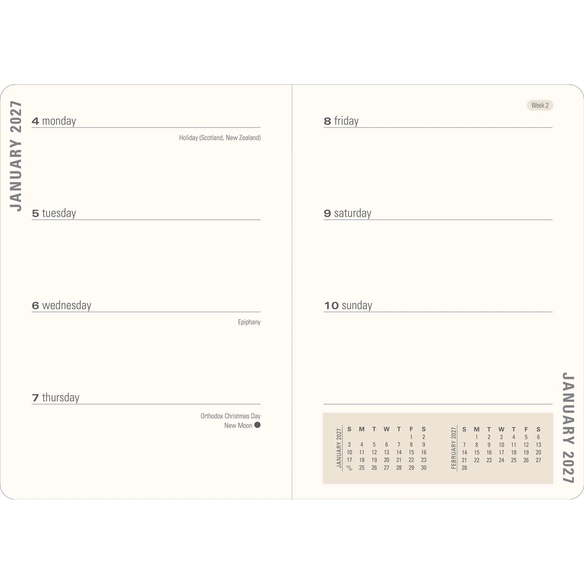 Floral Watercolor 2026-2027 Engagement Calendar - Online Only - Image 3