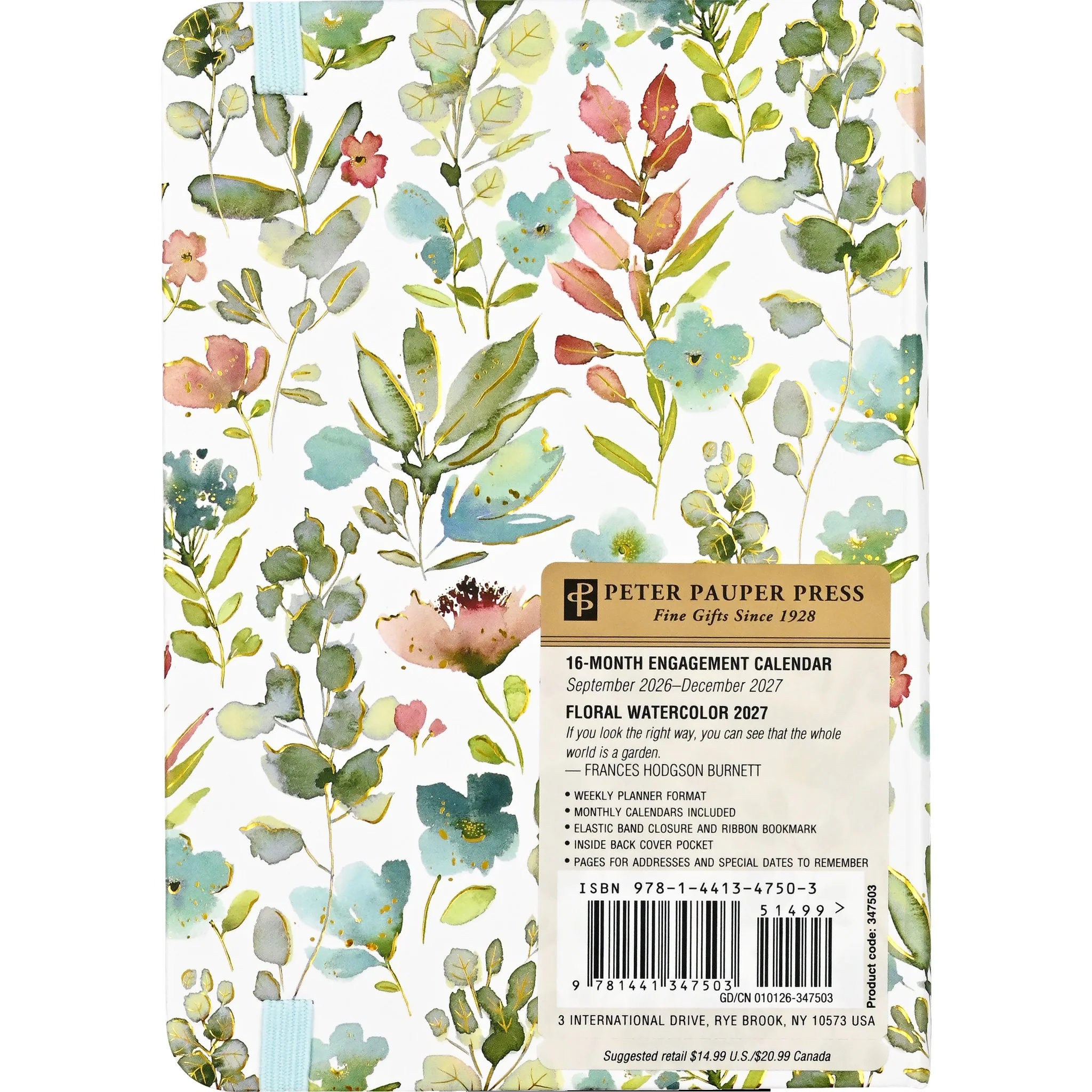 Floral Watercolor 2026-2027 Engagement Calendar - Online Only - Image 6