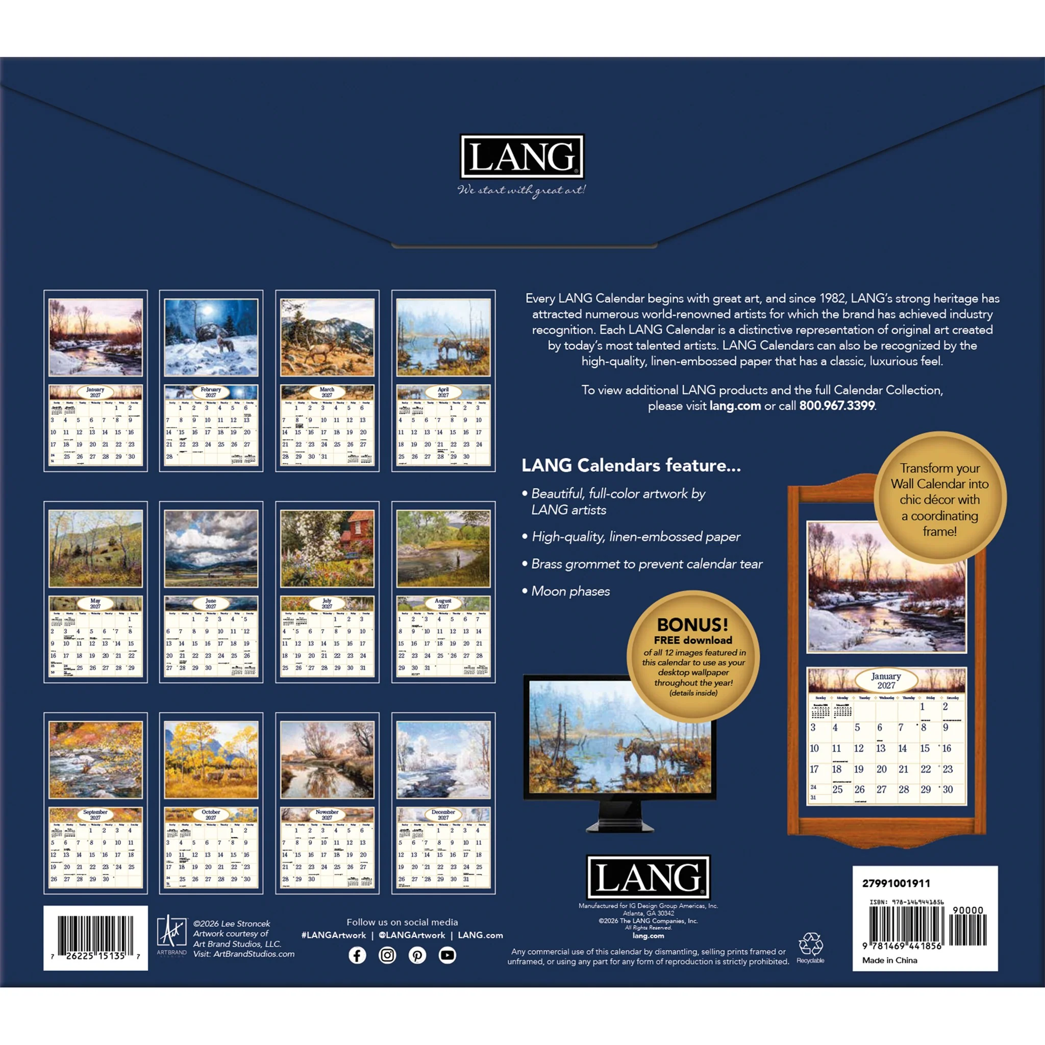 Four Seasons 2027 Wall Calendar - Image 2