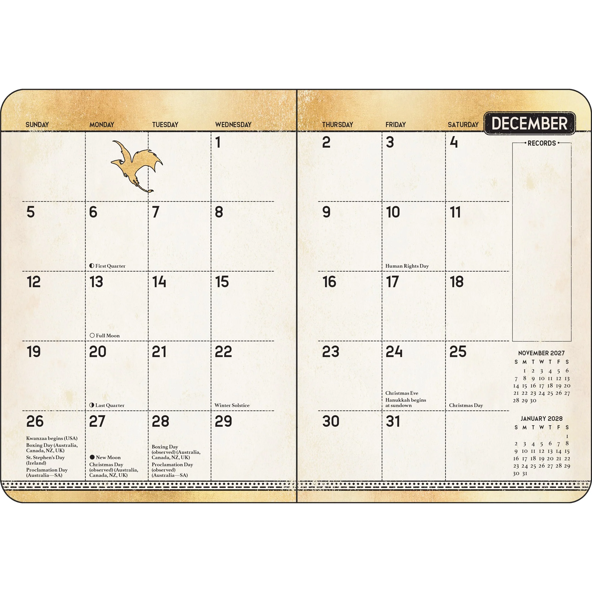 Fourth Wing 2027 Engagement Calendar - Image 3