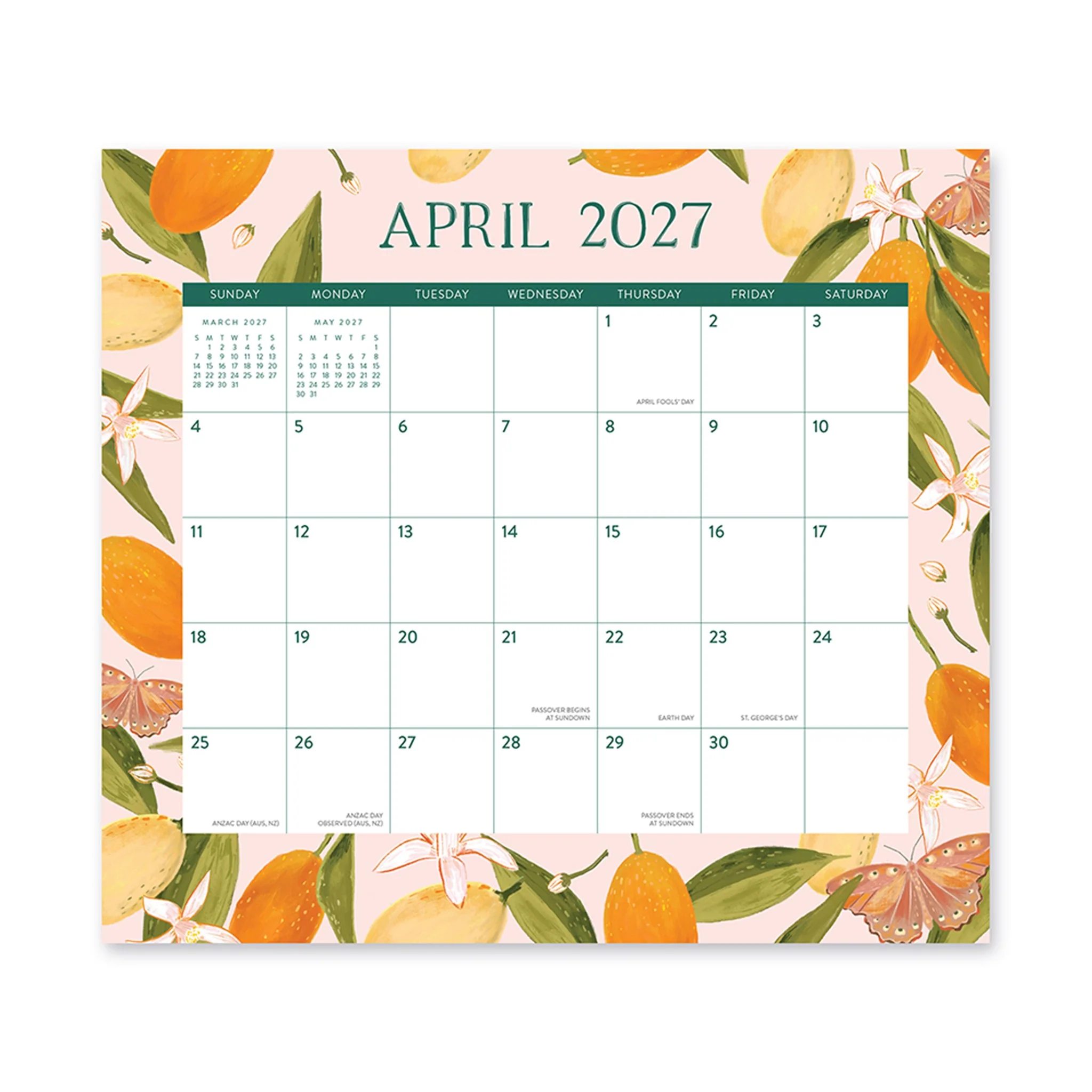 Fruit and Flora Magnetic Pad Exclusive 2026-2027 Mini Calendar - Image 4