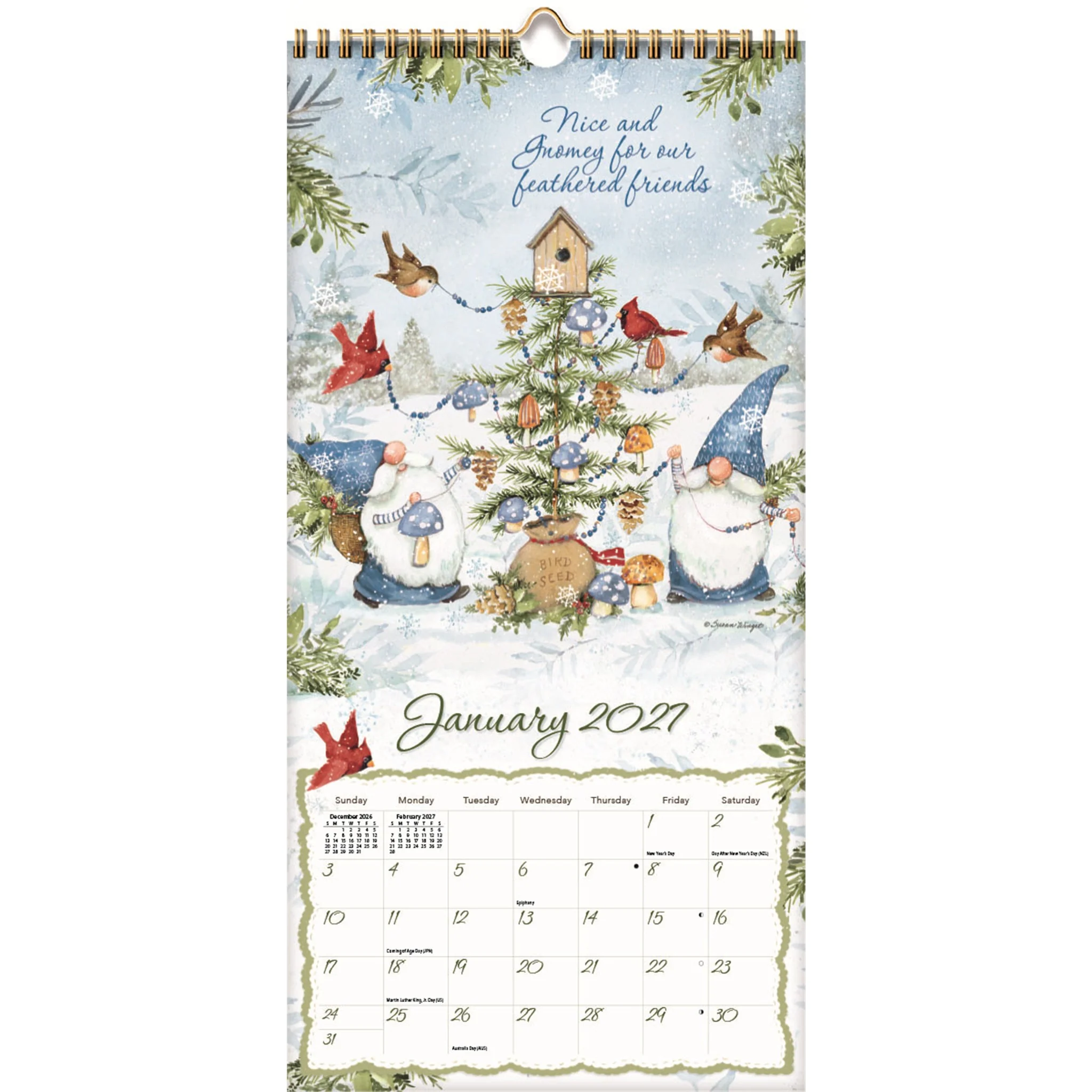 Gnome Sweet Gnome 2027 Slim Calendar - Image 3