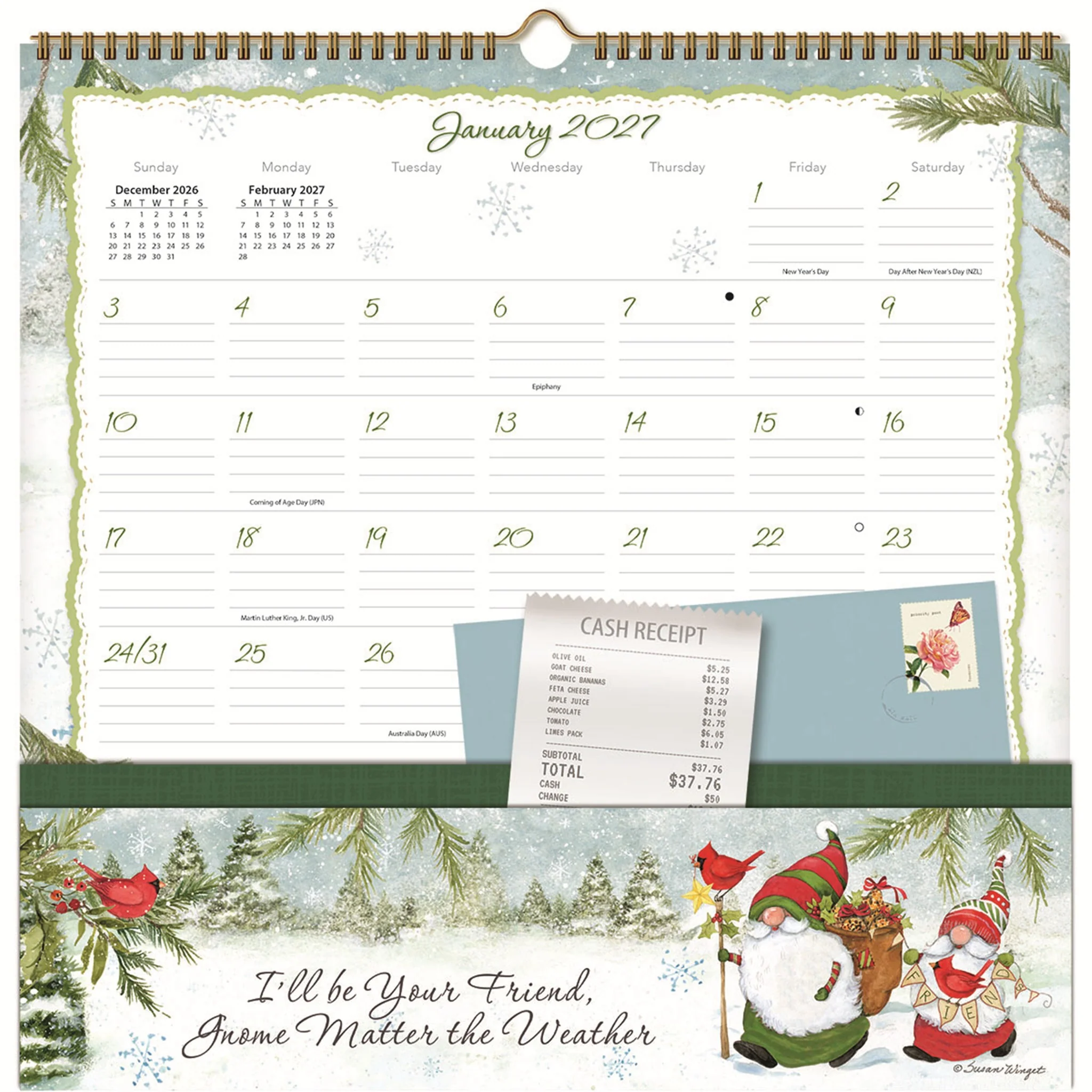 Gnomes Note Nook 2027 Wall Calendar - Image 3