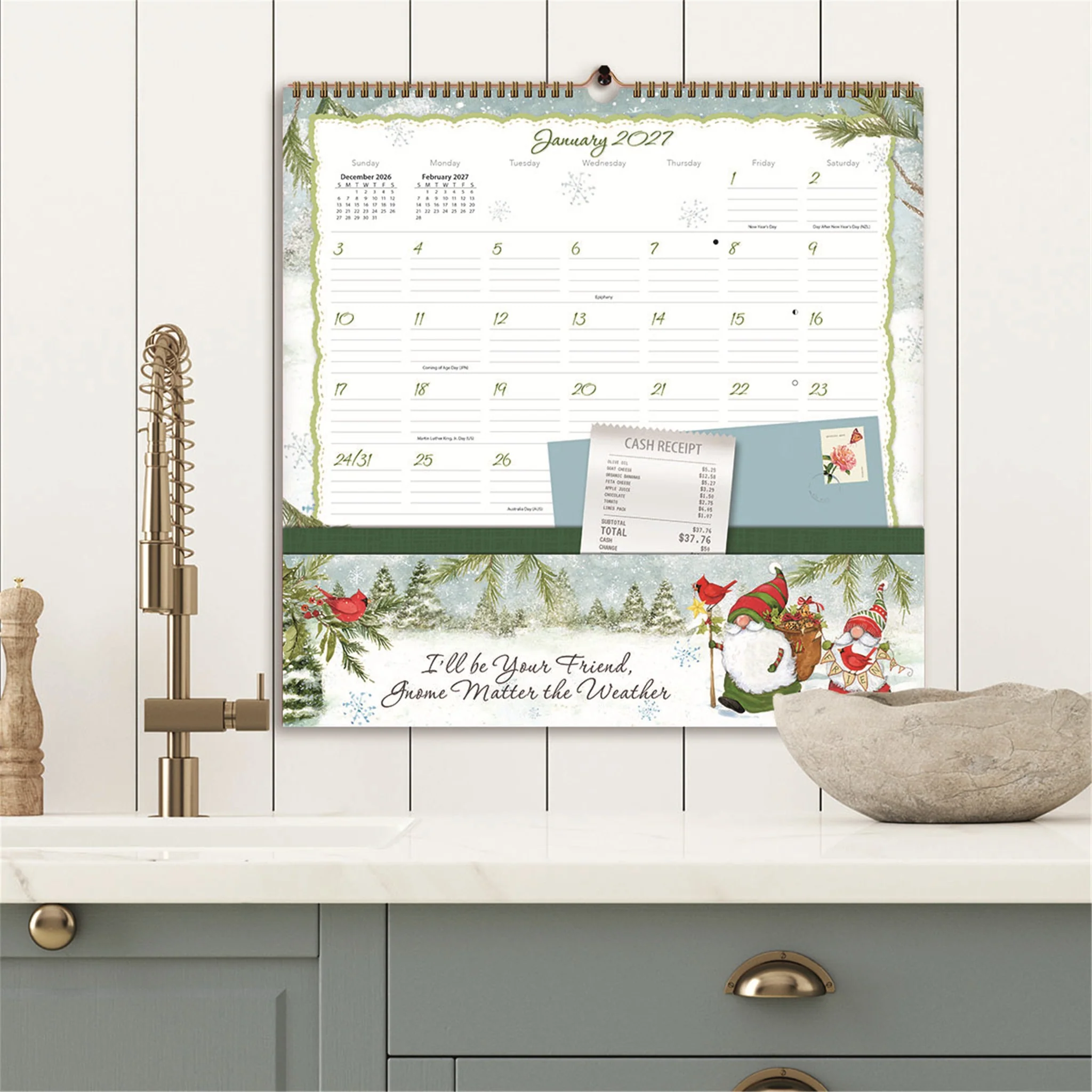 Gnomes Note Nook 2027 Wall Calendar - Image 5