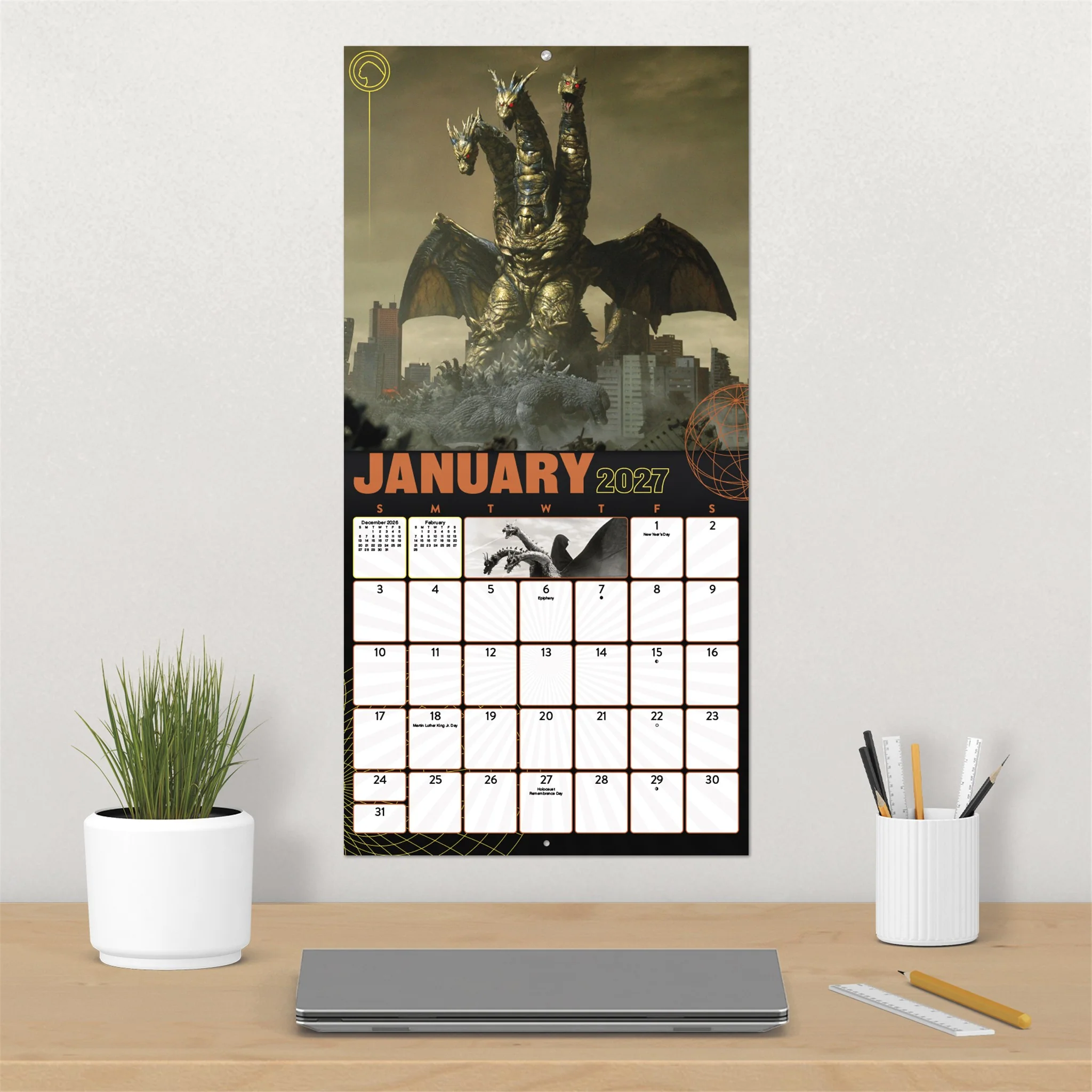Godzilla Classic Exclusive with Print 2027 Wall Calendar - Online Only - Image 5