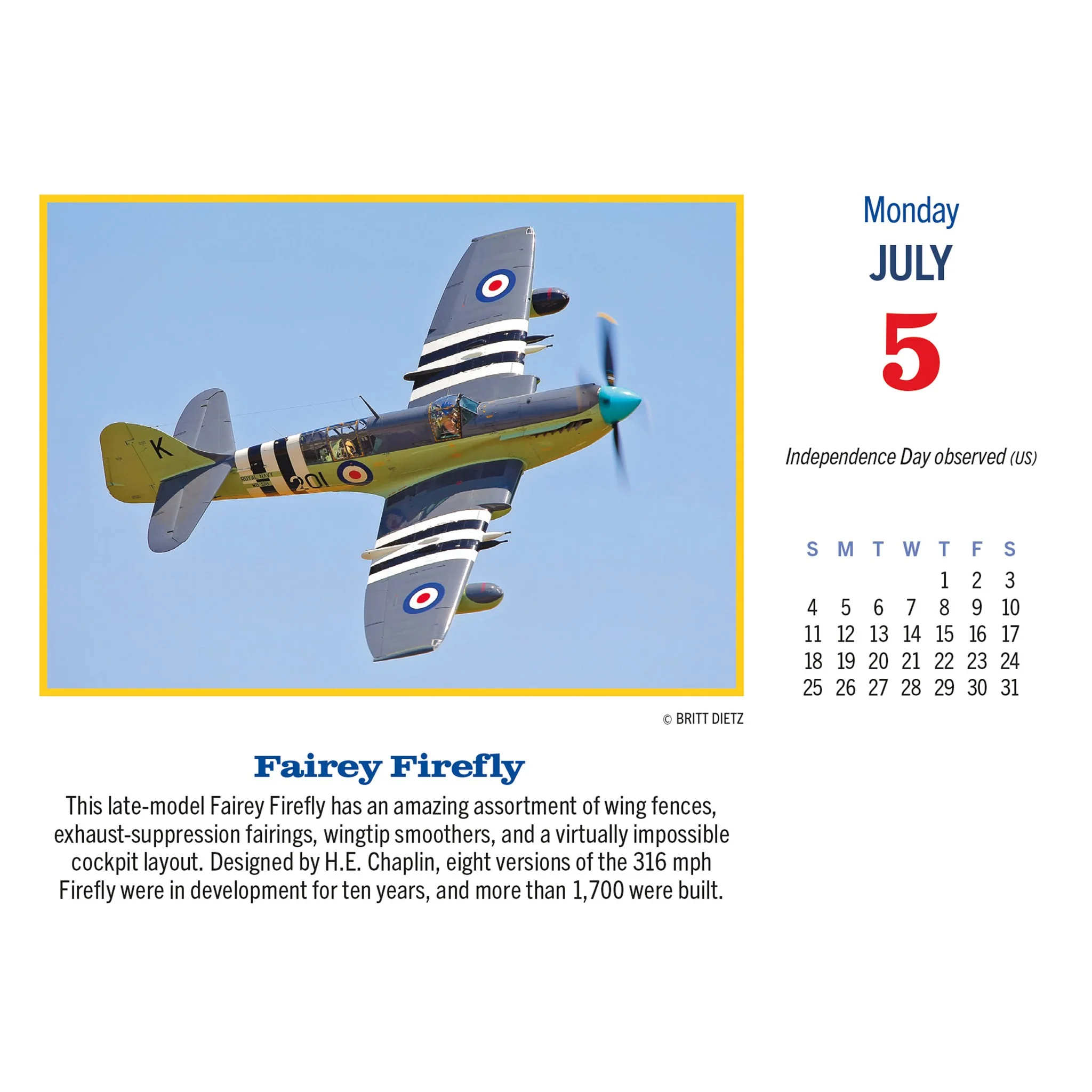 Golden Age of Flight 2027 Box Calendar - Image 4