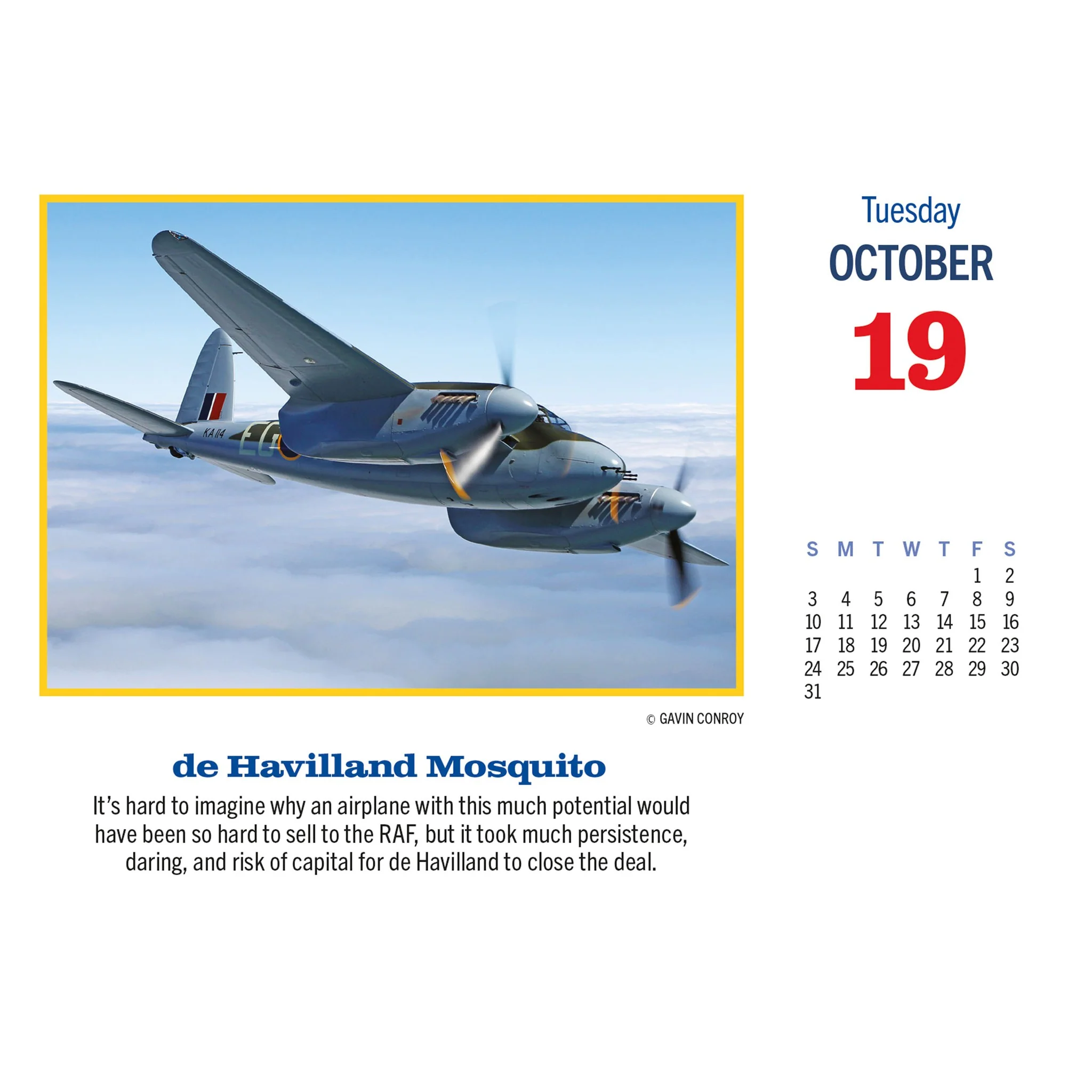 Golden Age of Flight 2027 Box Calendar - Image 5