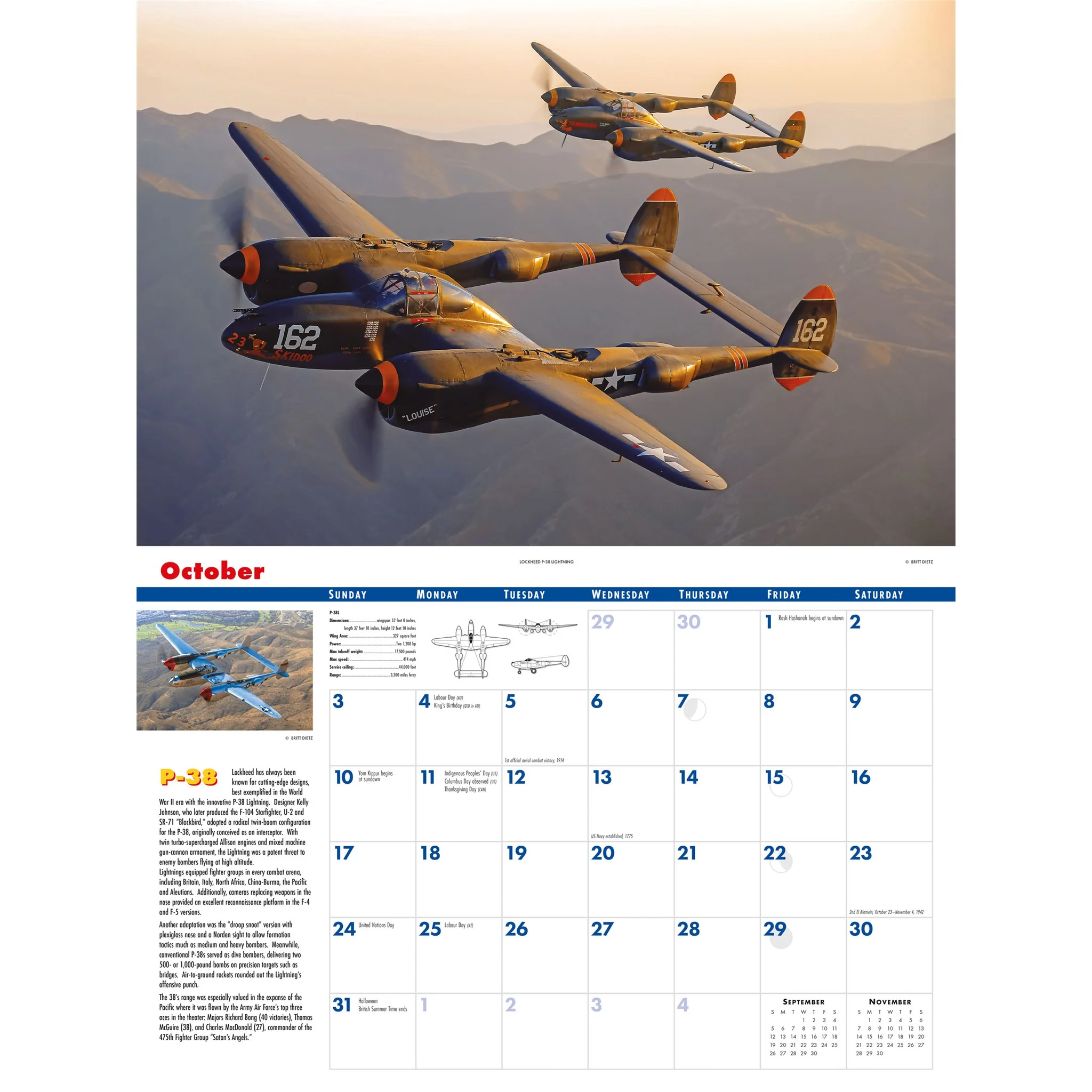 Golden Age of Flight 2027 Wall Calendar - Image 4
