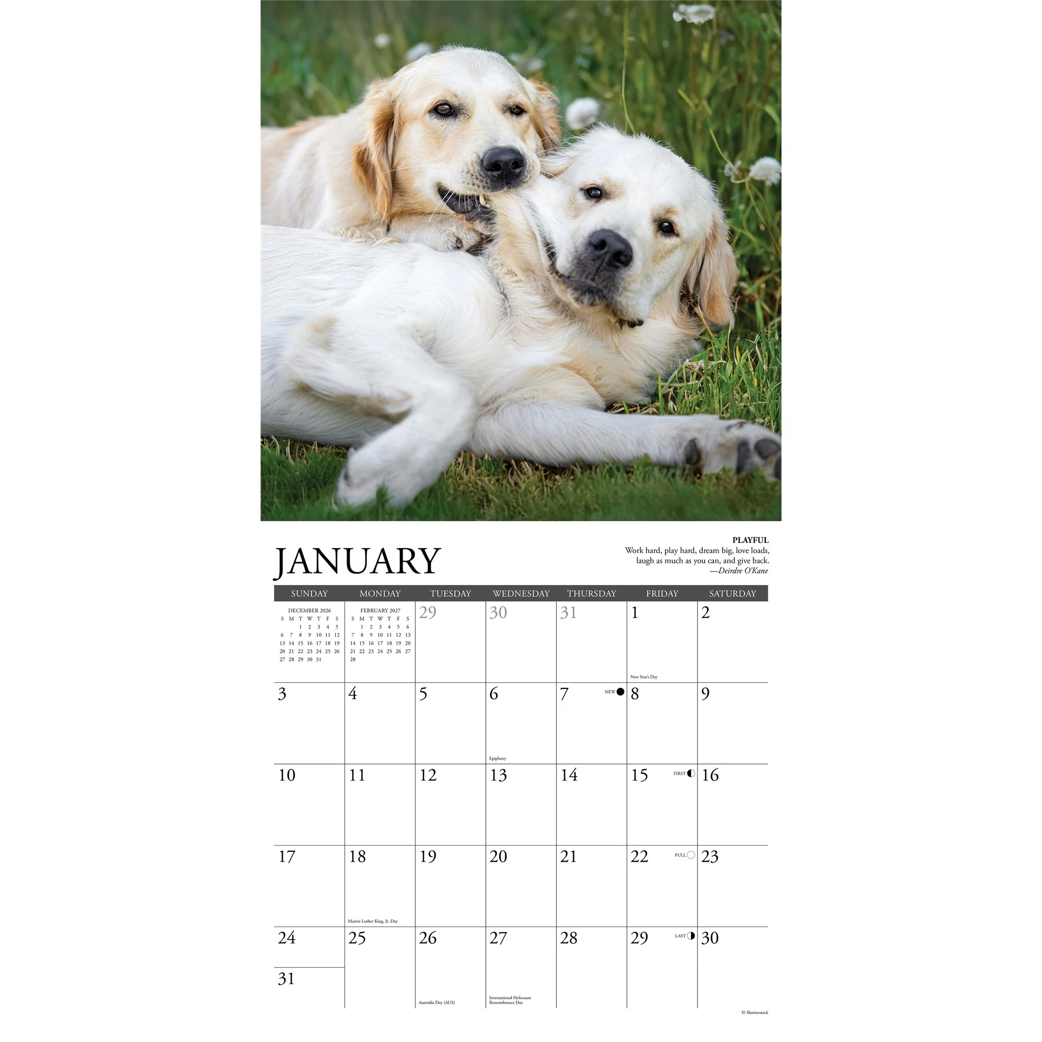 Golden Rules 2027 Wall Calendar - Image 3