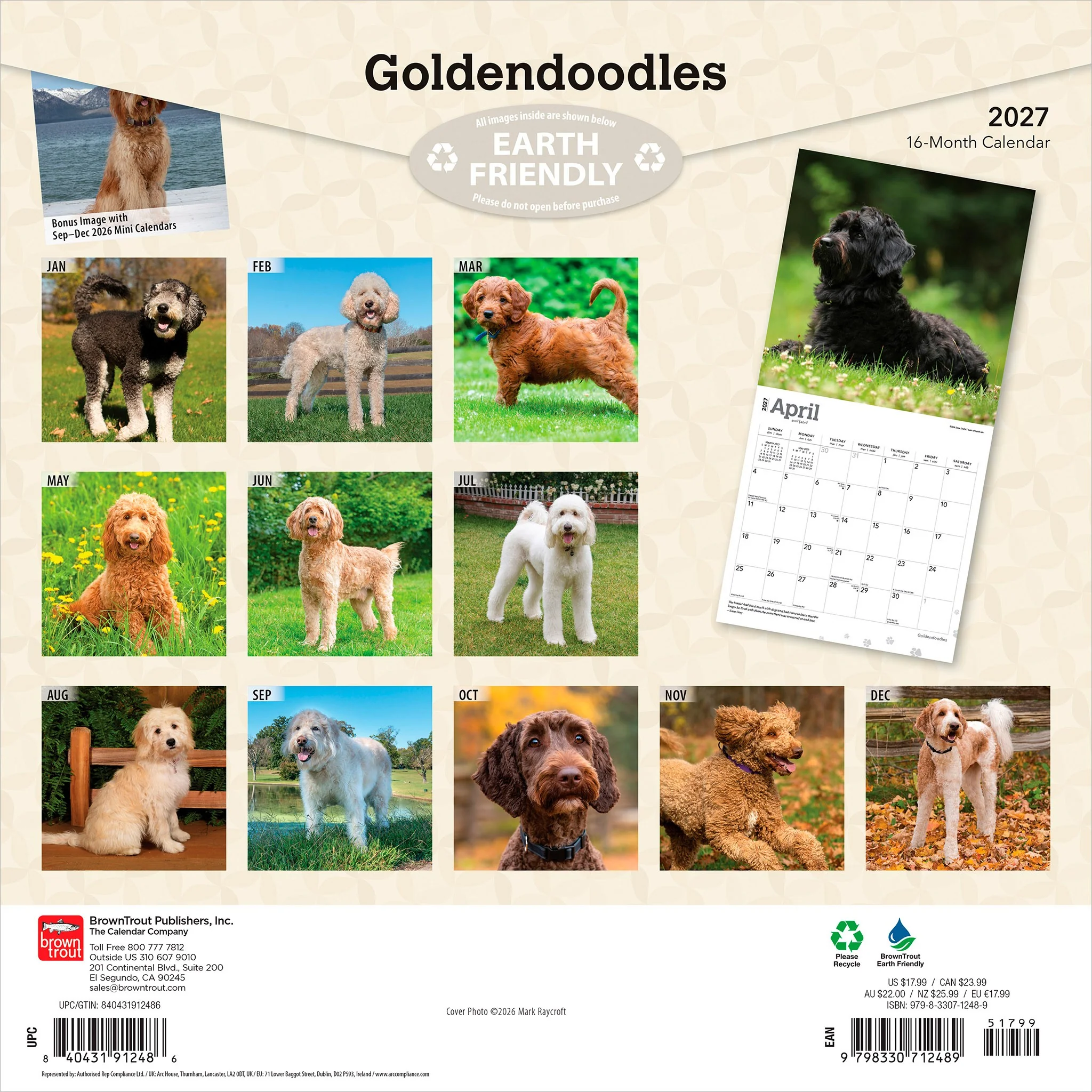 Goldendoodles 2027 Wall Calendar - Image 2