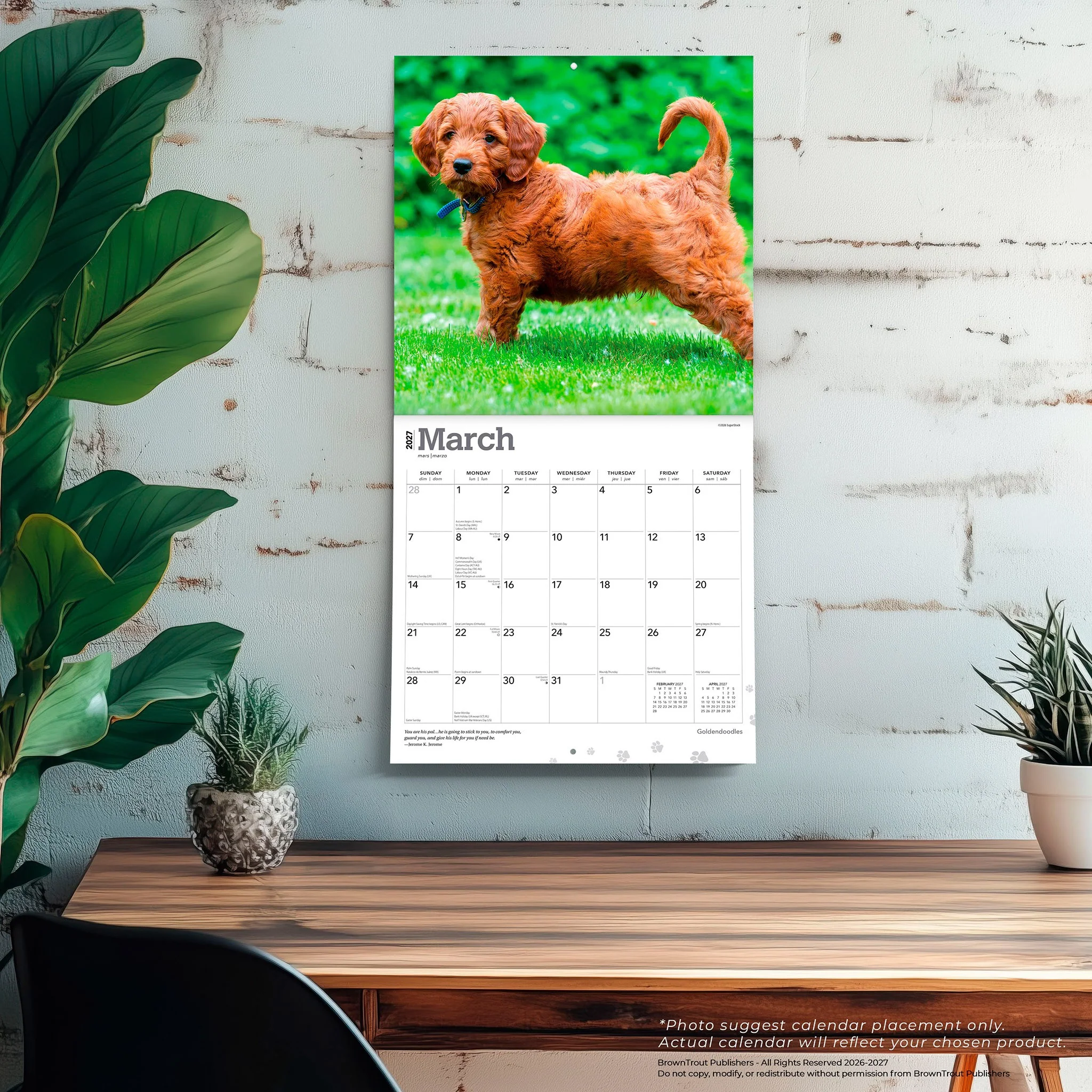 Goldendoodles 2027 Wall Calendar - Image 5