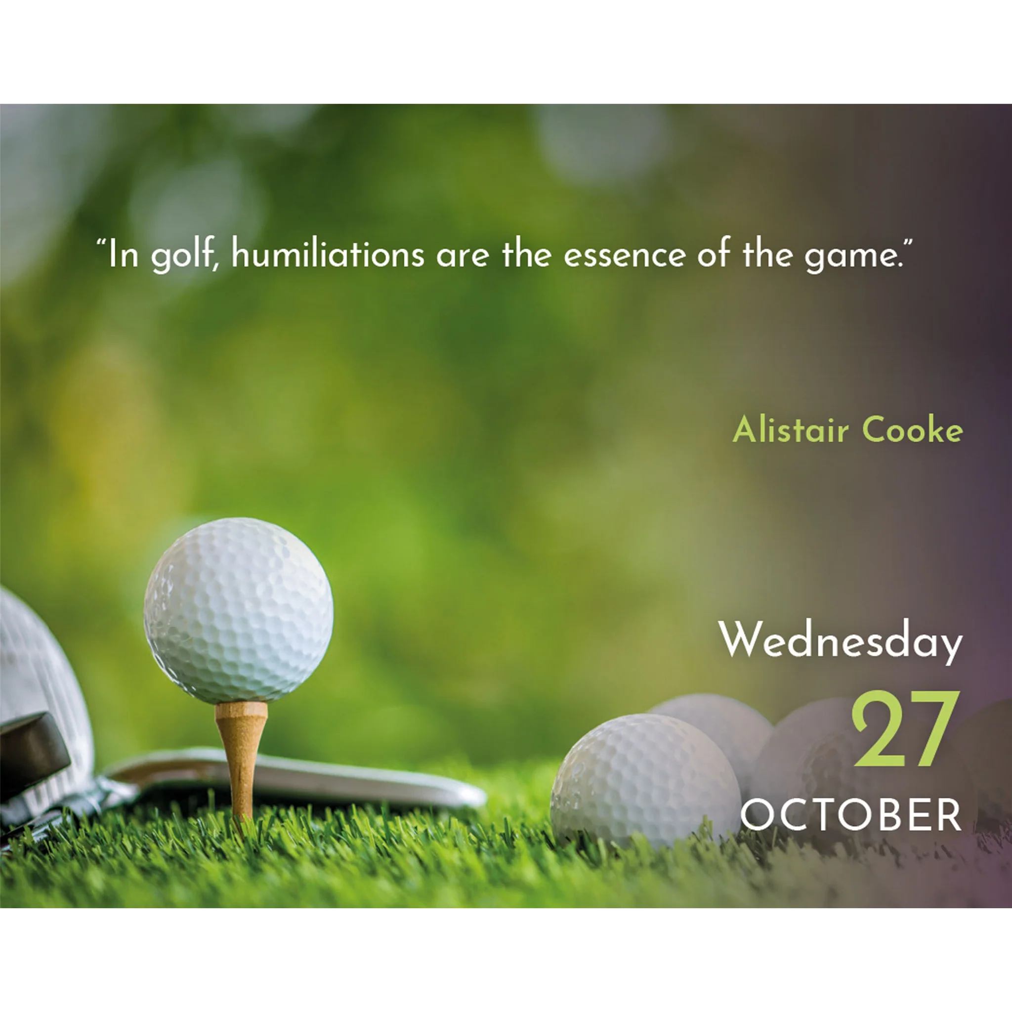 Golf Quips 2027 Small Box Calendar - Image 5