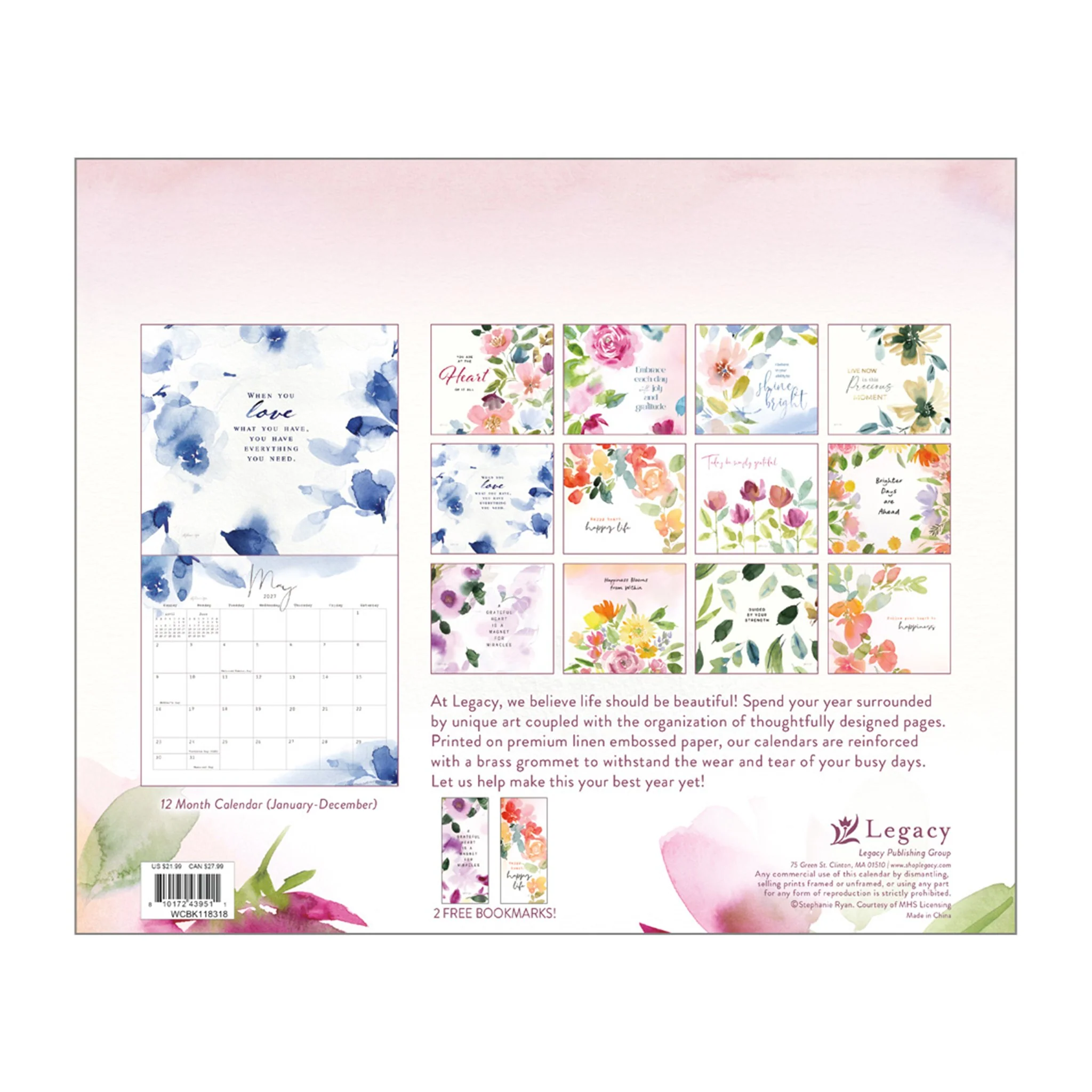 Gratitude Special Edition 2027 Wall Calendar - Image 2