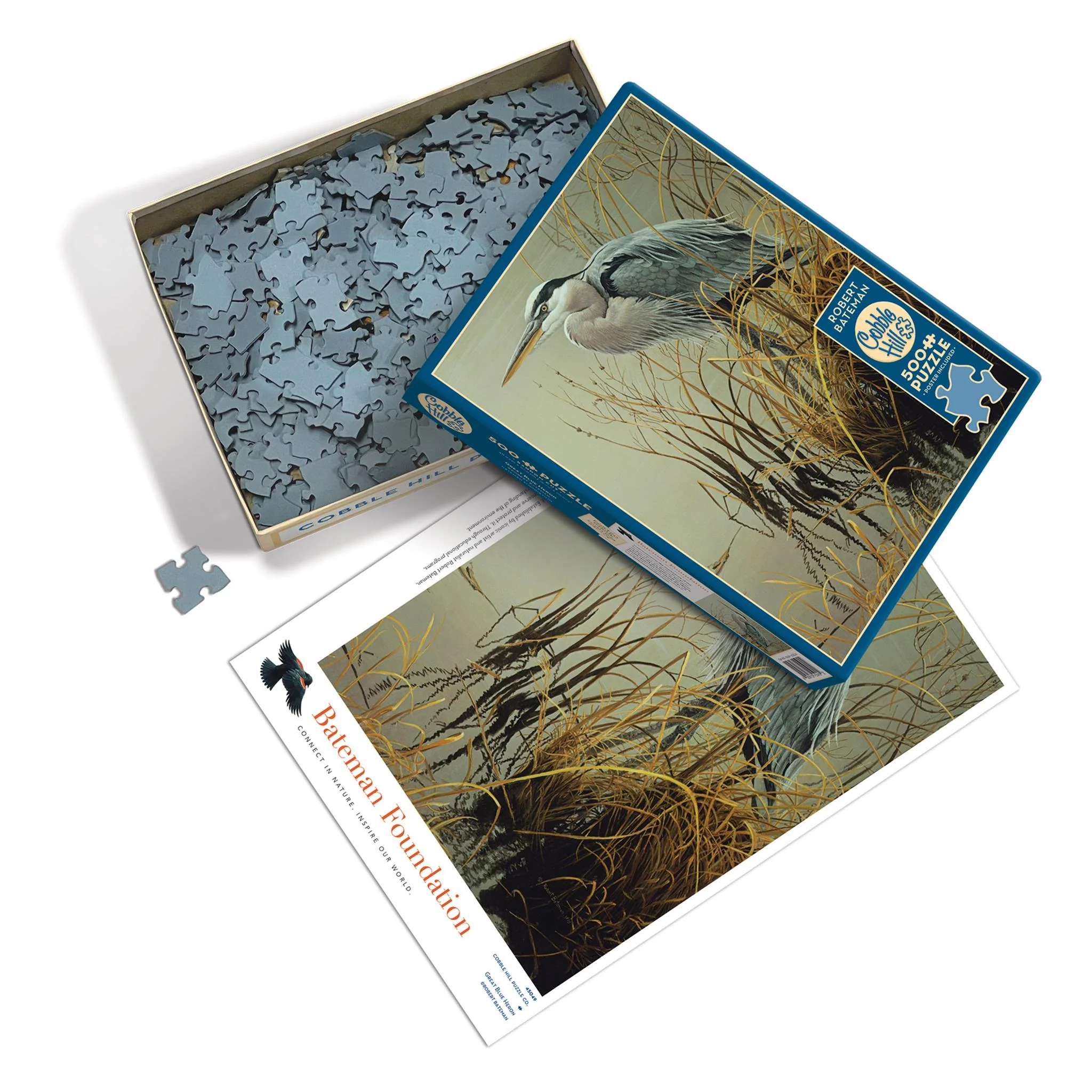 Great Blue Heron 500 Piece Puzzle Cobble Hill - Image 5
