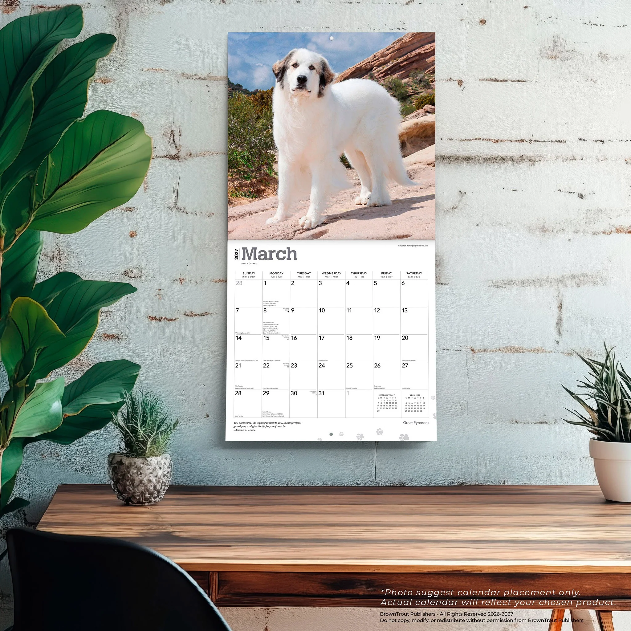 Great Pyrenees 2027 Wall Calendar - Image 5